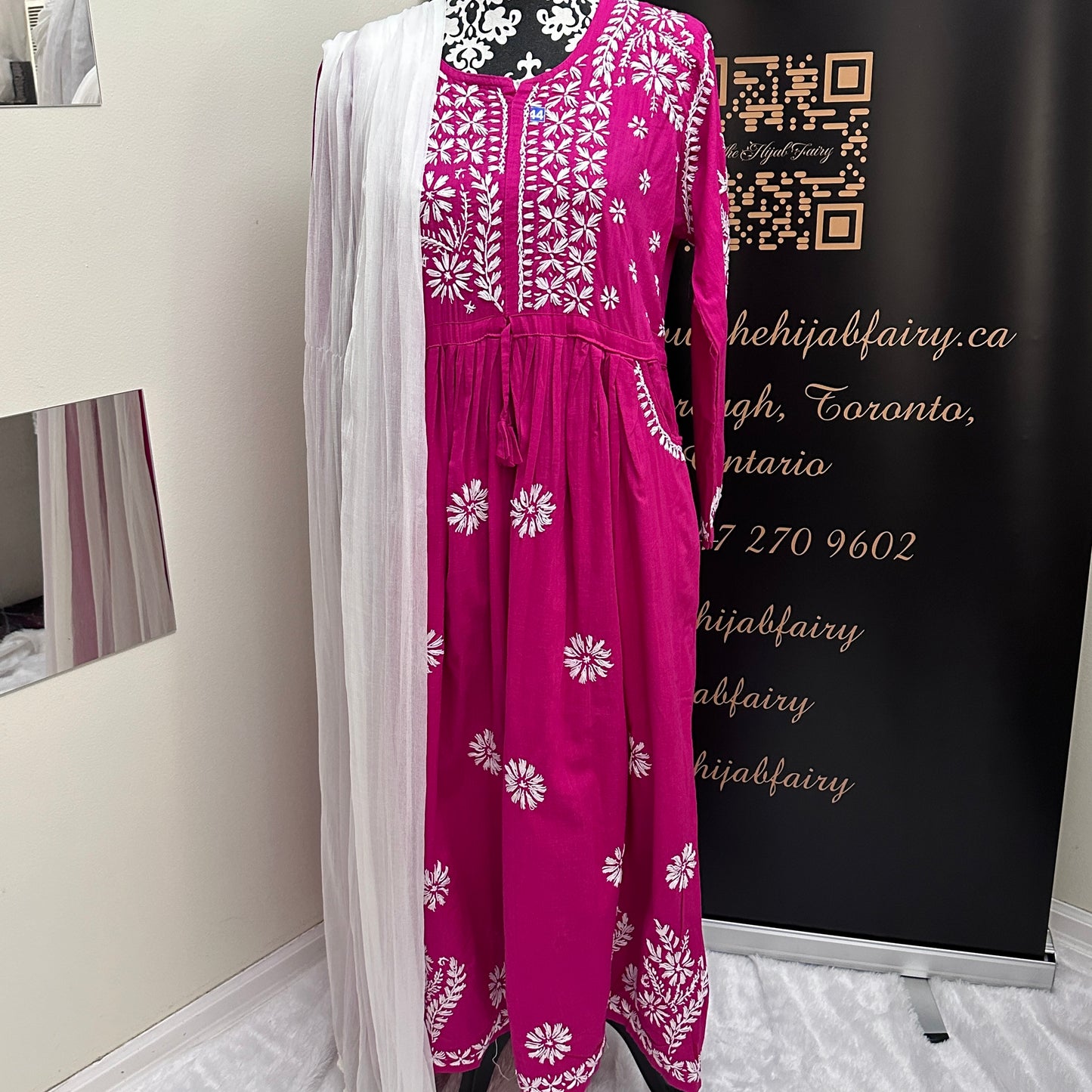 Pink - Slub Cotton Gown