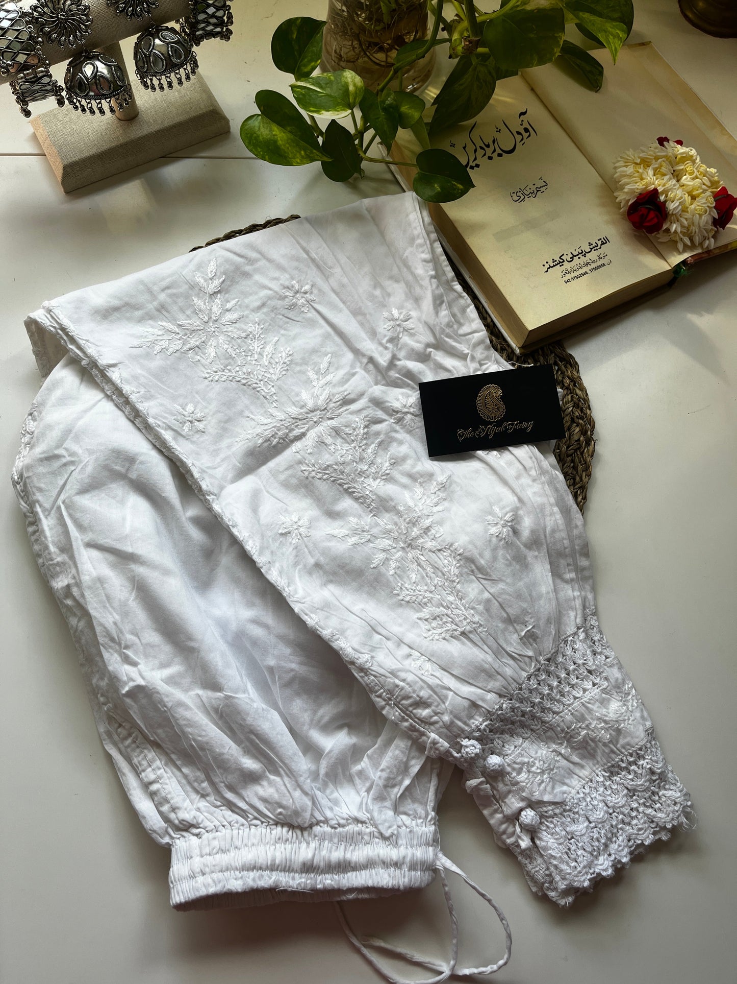 Chikankari Afghani / Gulnar Pants