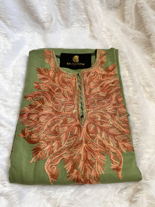 Pashmina Pheran - Jade Green 2