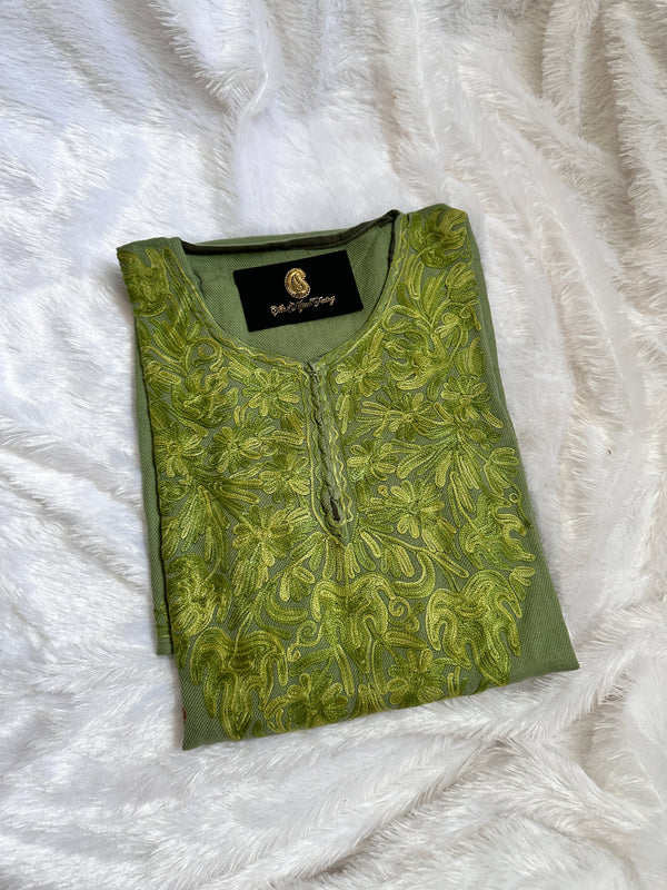 Pashmina Pheran - Jade Green 1