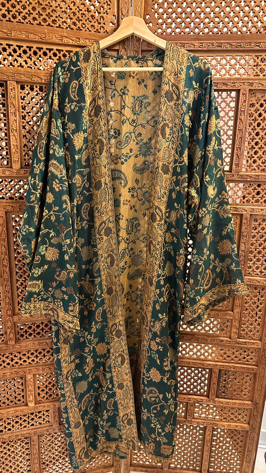 Pashmina Abaya - Peacock 2