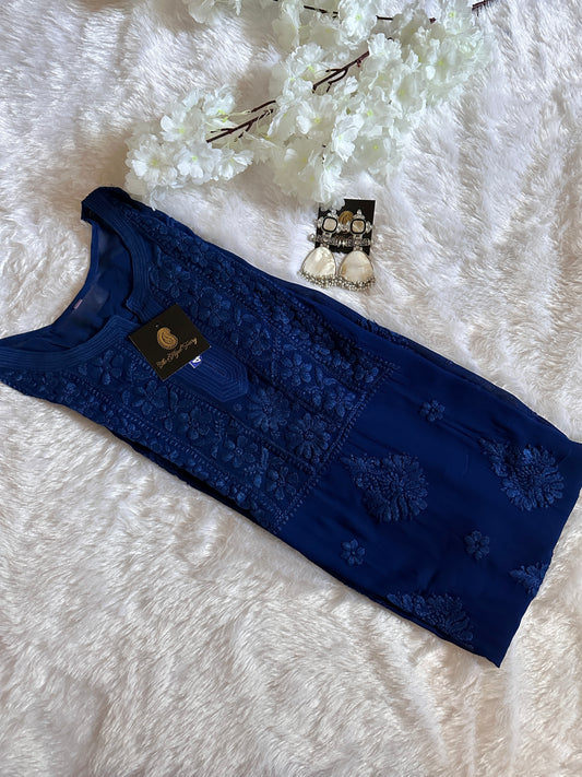 Blue - Premium Viscose Kurti