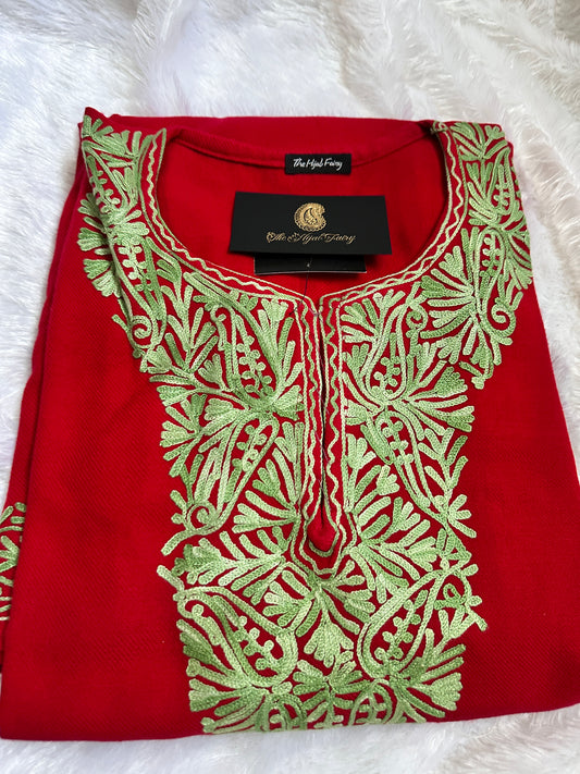 Pashmina Pheran - Red 3