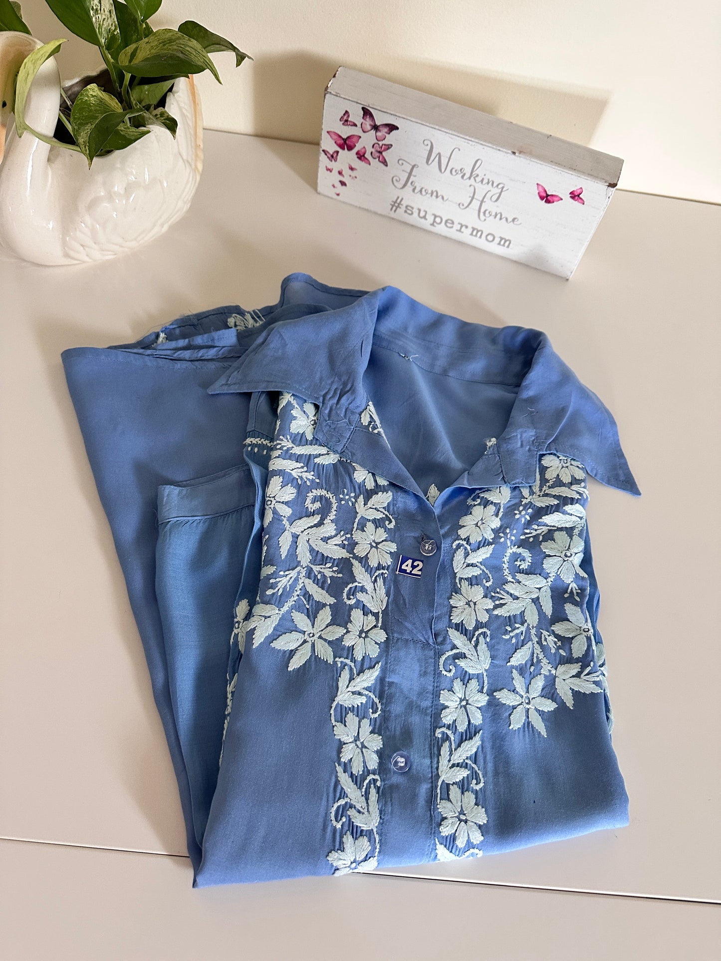 Cornflower Blue - Modal Madhuri Short Shirt