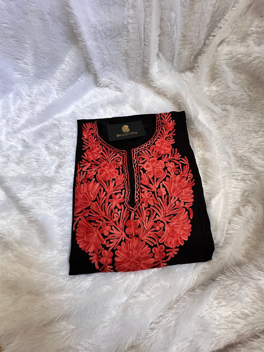 Pashmina Pheran - Black 3