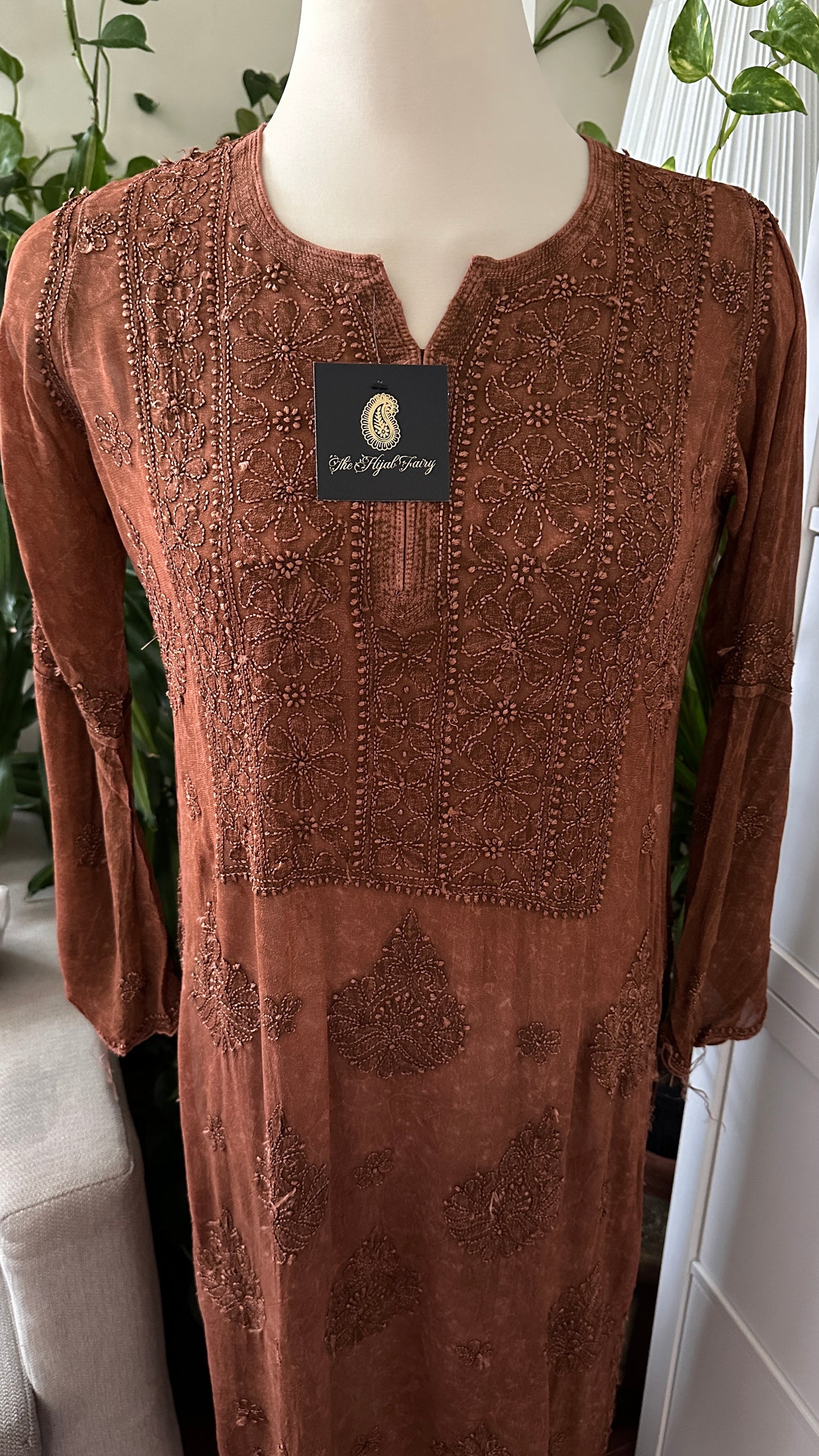 Pecan Brown - Premium Viscose Kurti