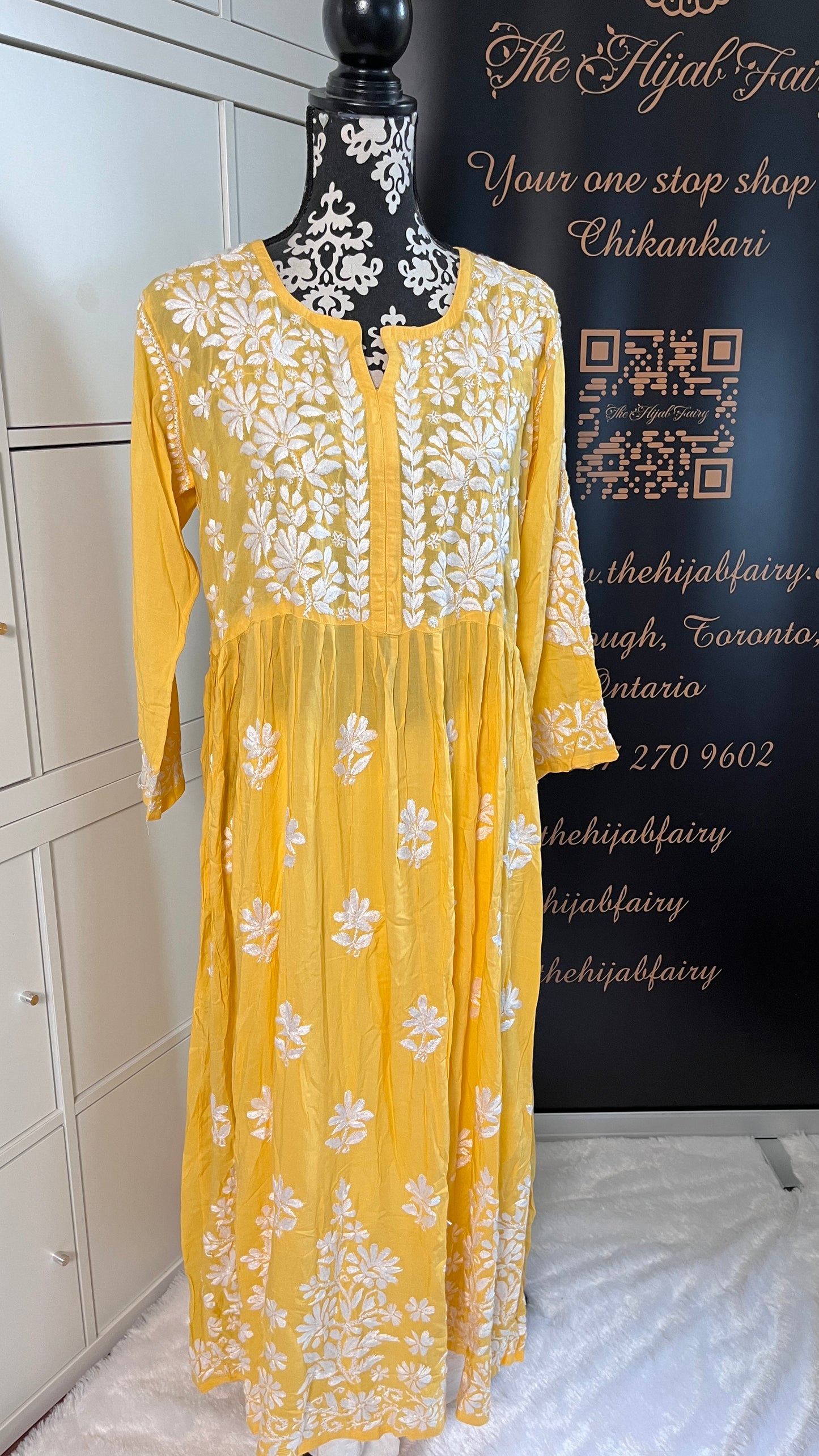 Mango Yellow - Modal Frock - The Hijab Fairy