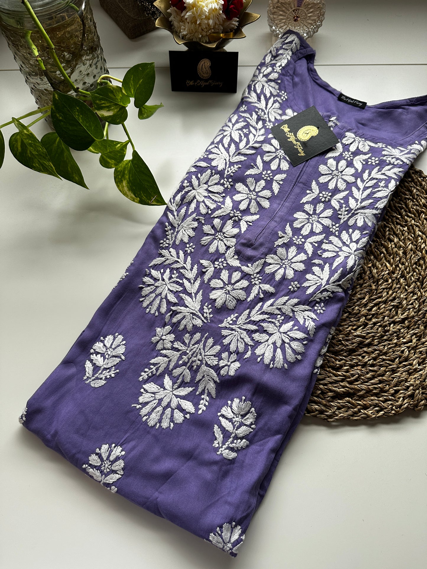 Lavender - Modal Straight Kurta