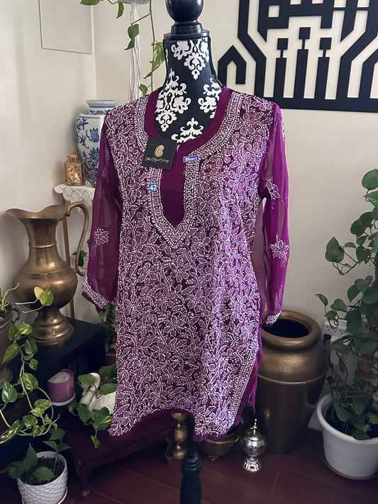 Wine - Georgette Short Top