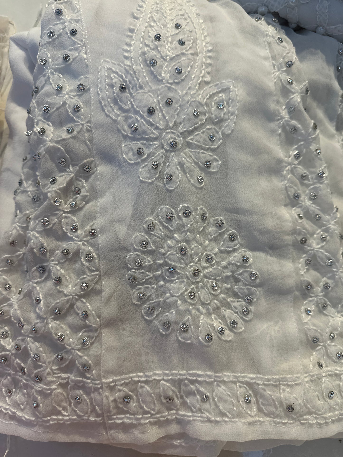 Chikankari Stonework Sharara