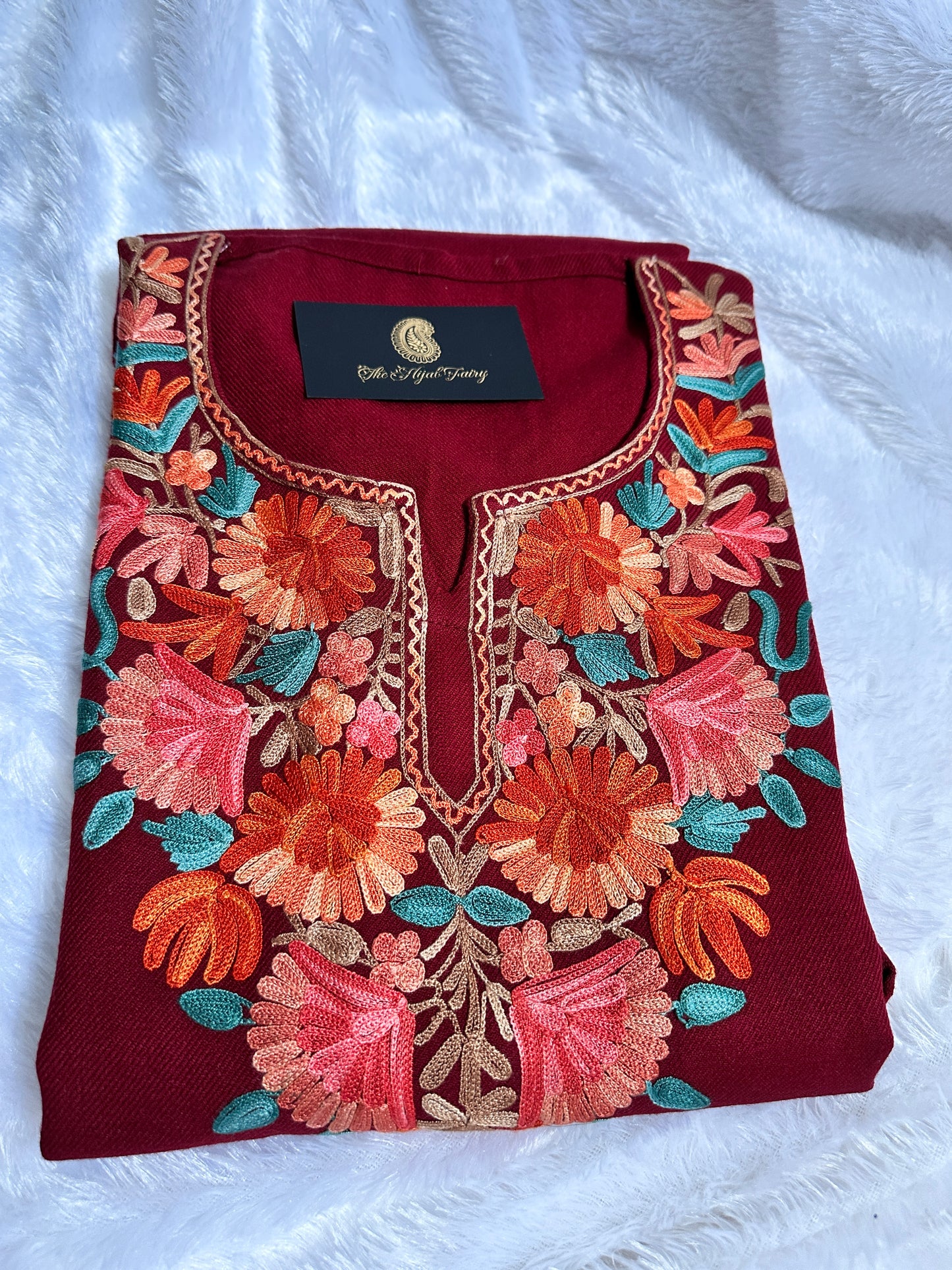 Pashmina Pheran - Maroon 2