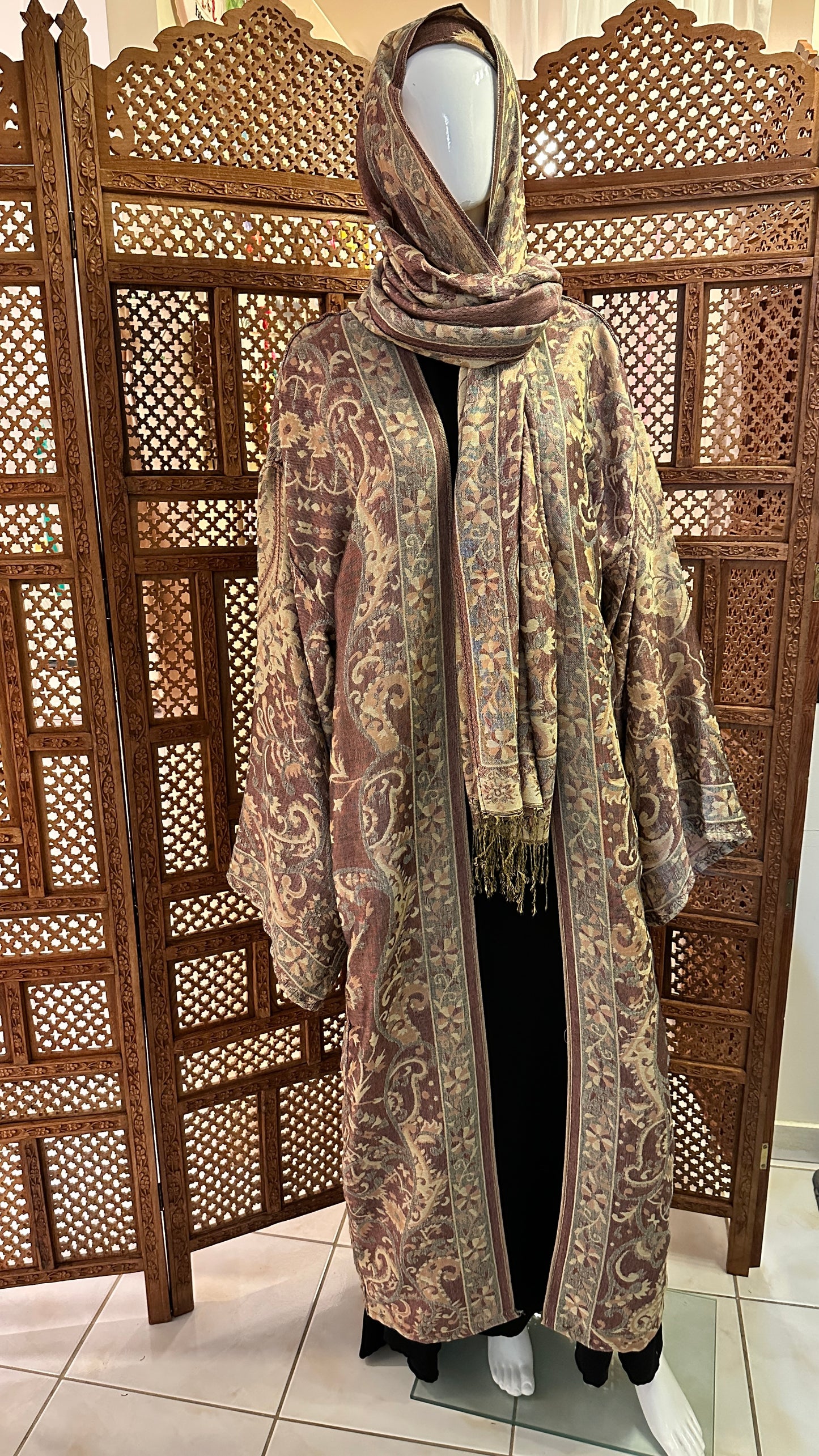 Pashmina Abaya - Rose Pink