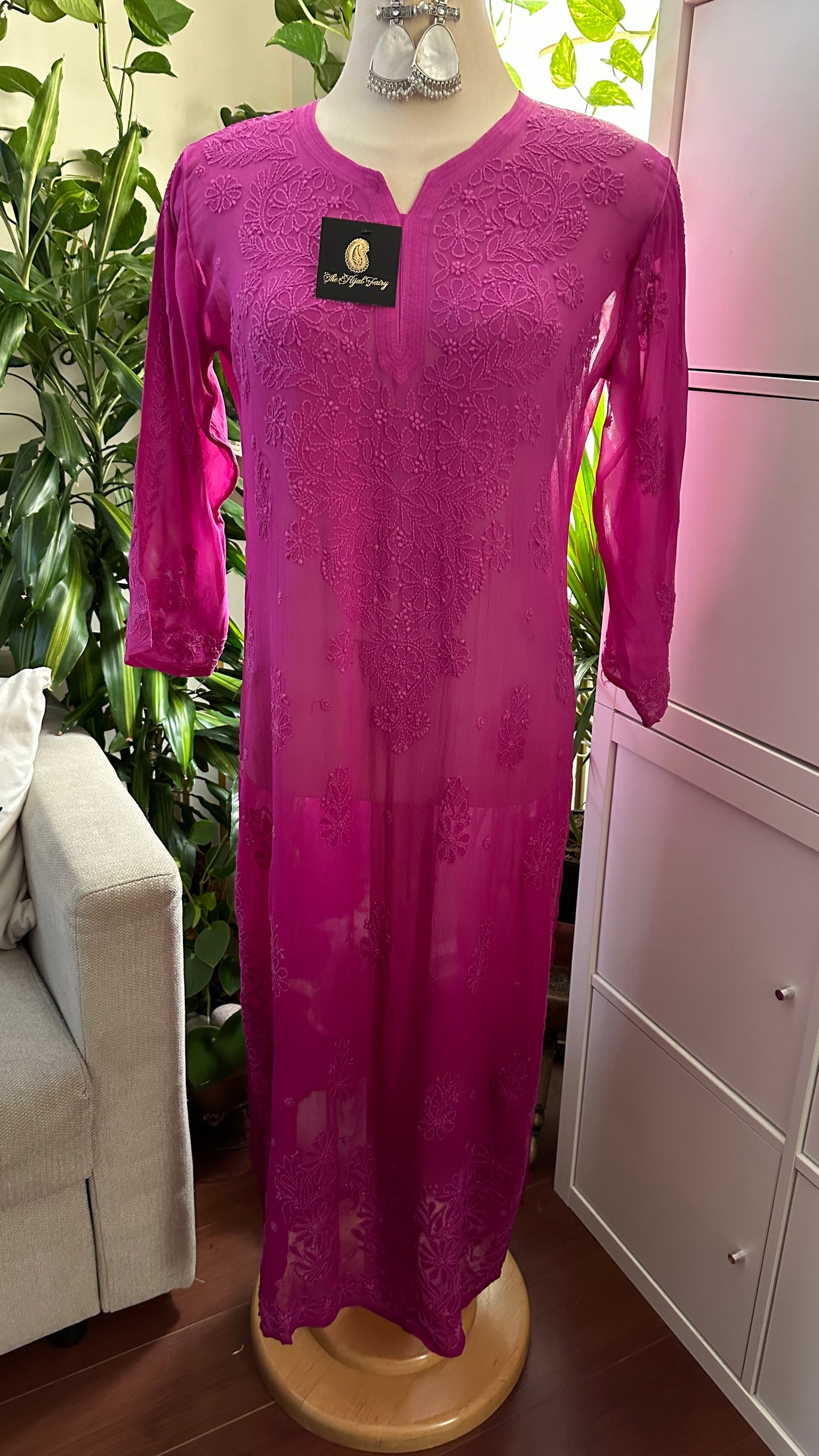 Magenta Ombré - Premium Viscose Kurti