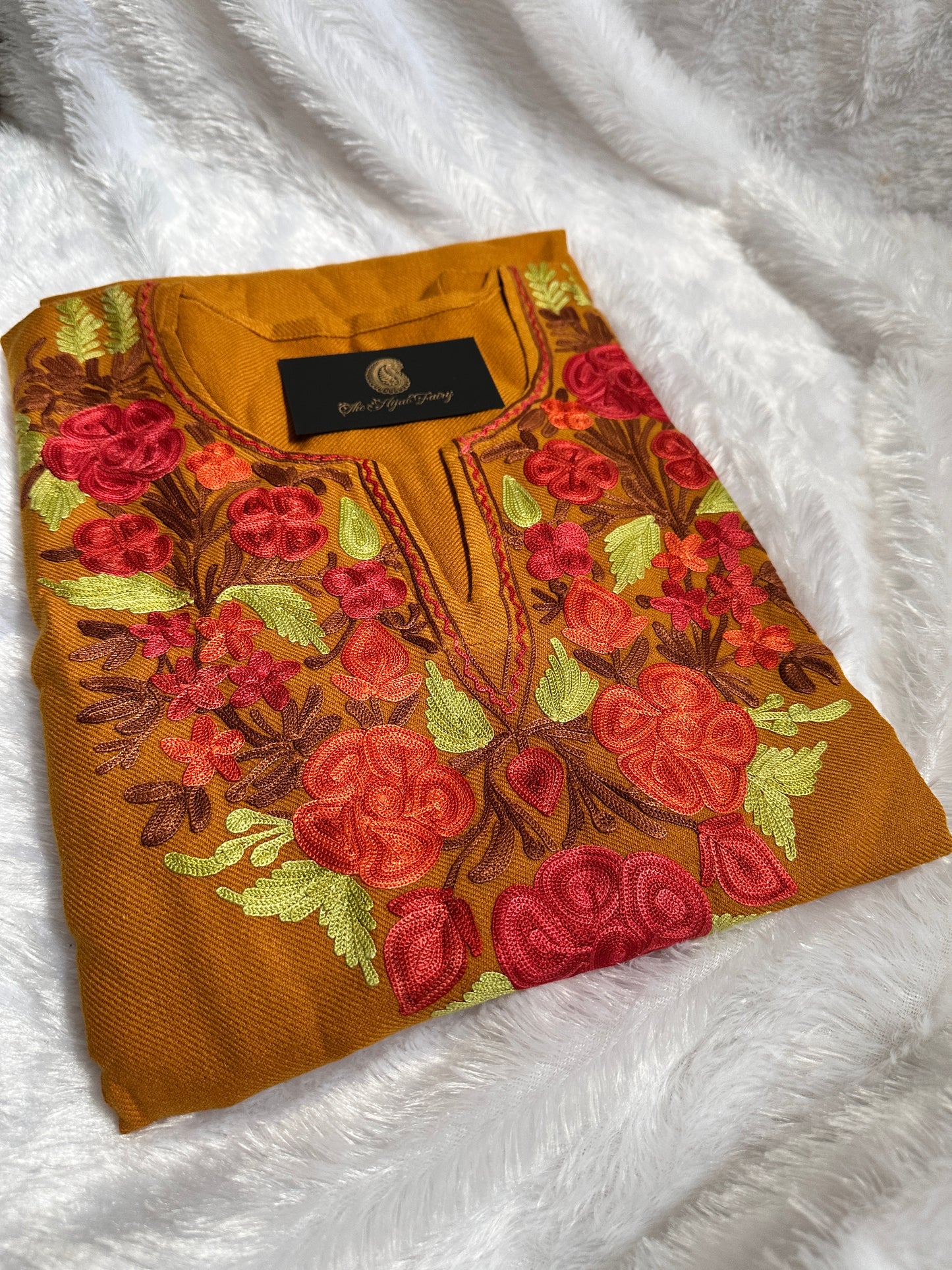 Pashmina Pheran - Mustard 4