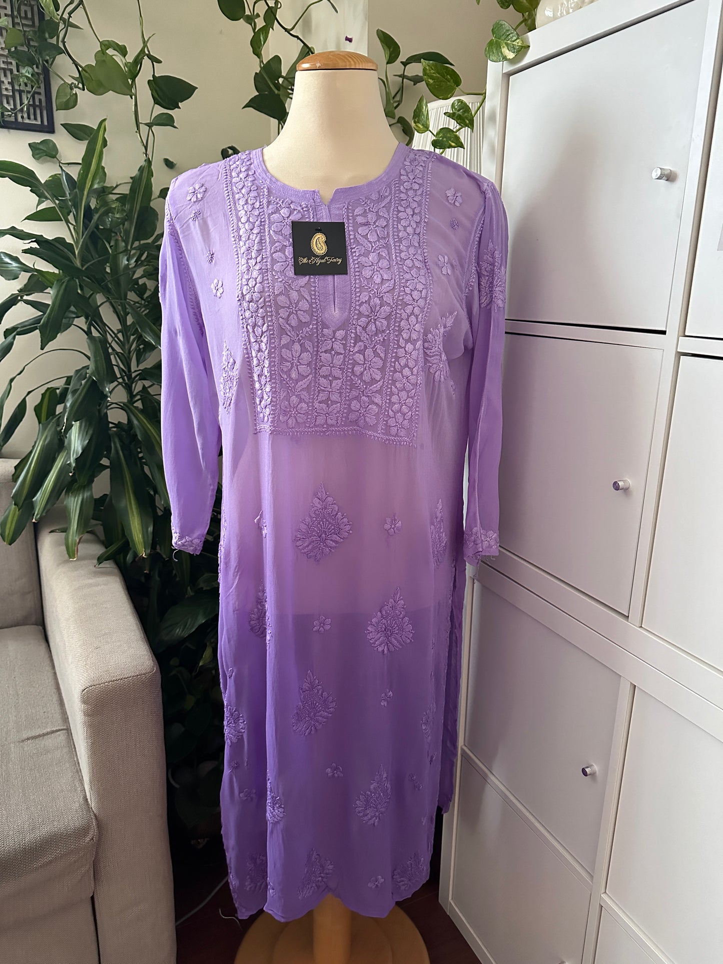 Lavender Ombré - Premium Viscose Kurti