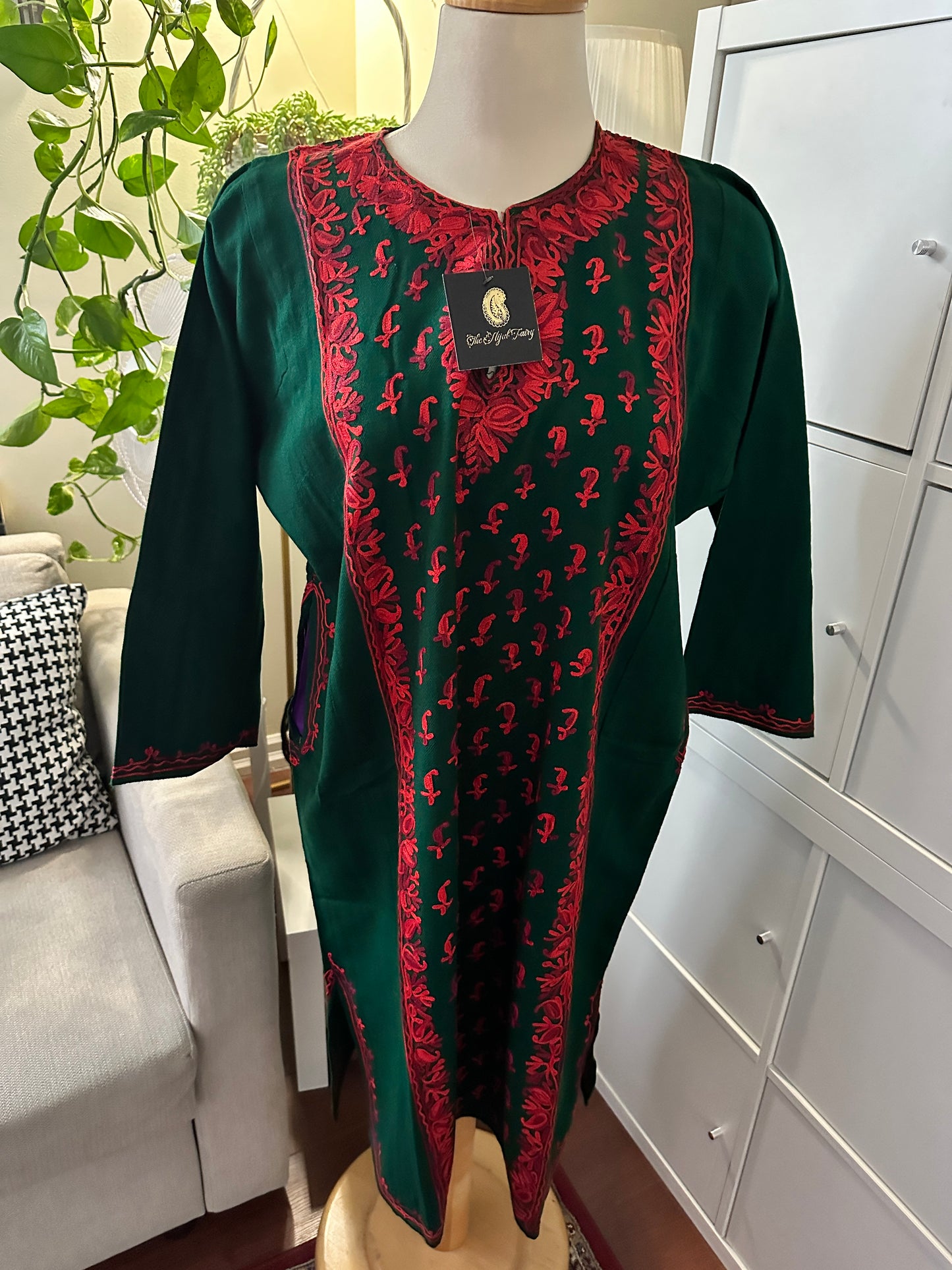 Pashmina Pheran - Green 4