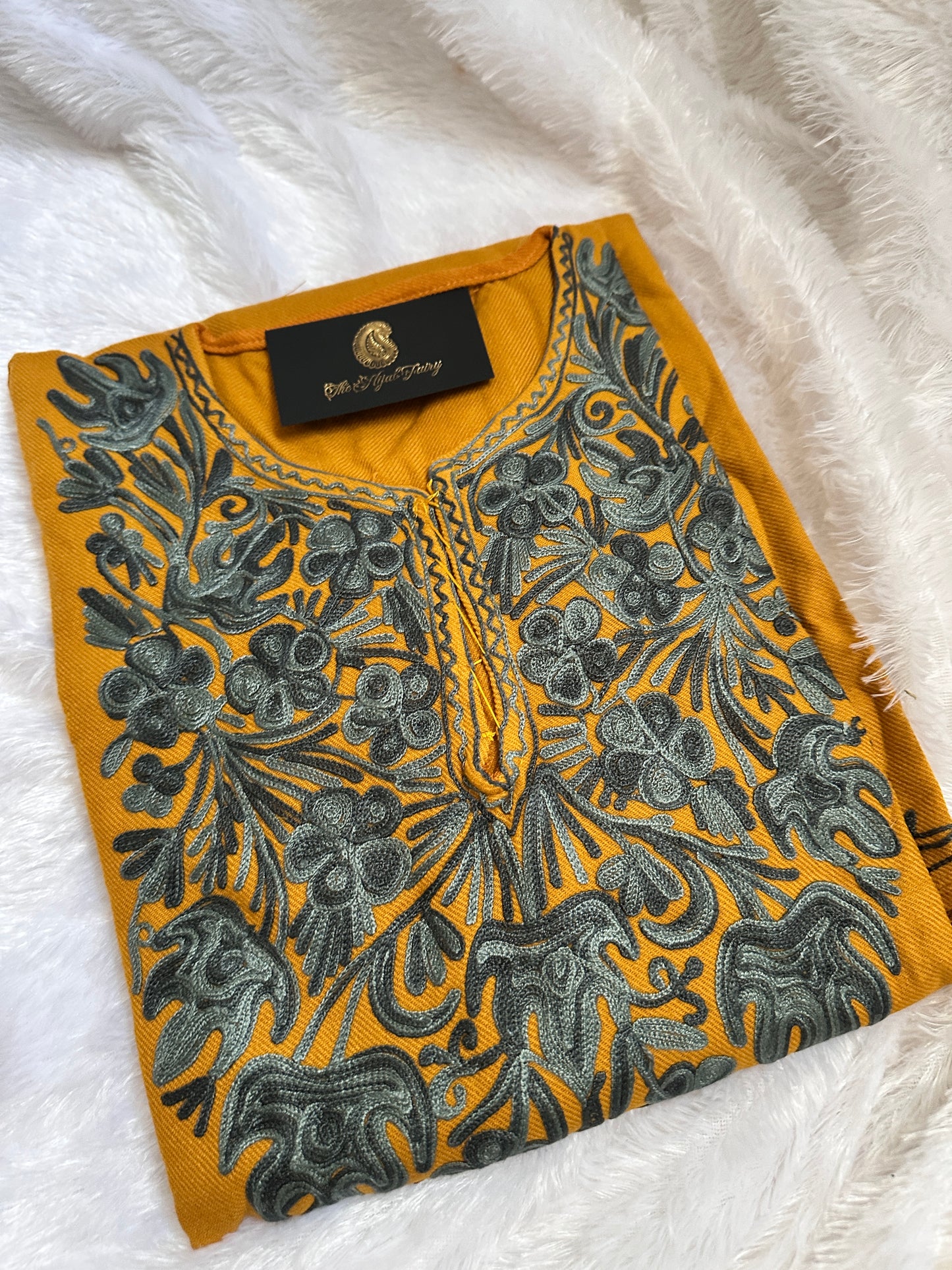 Pashmina Pheran - Mustard 2