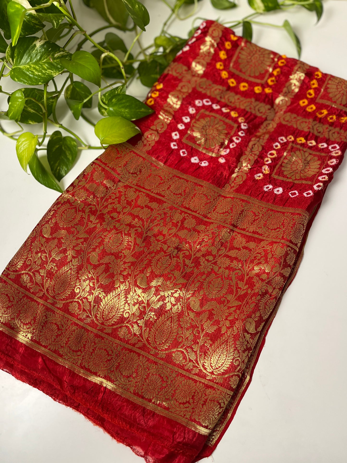 Gaji Soie Gharchola Dupatta ROUGE