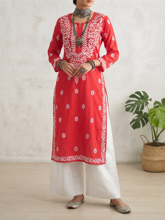 Strawberry - Modal Straight Kurta