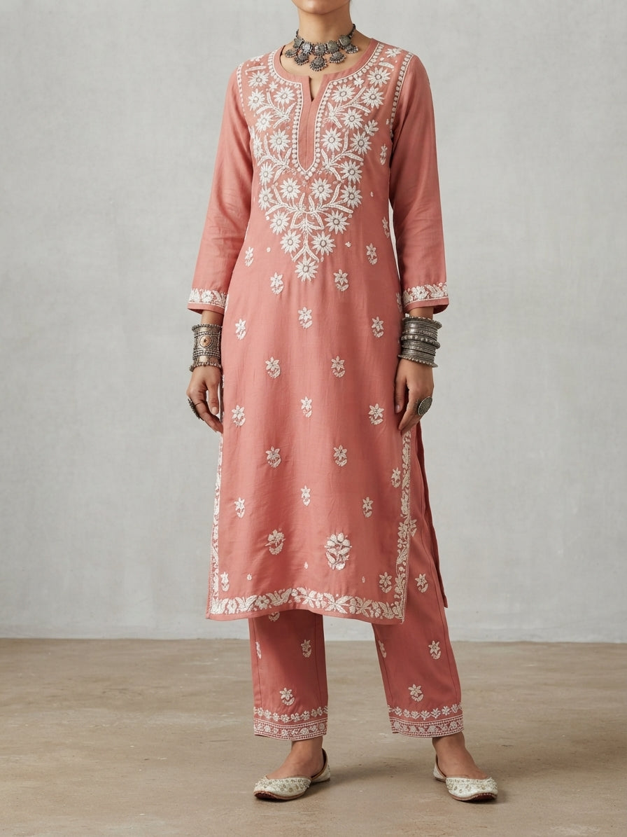 Gajari pink  - Co-ord Set