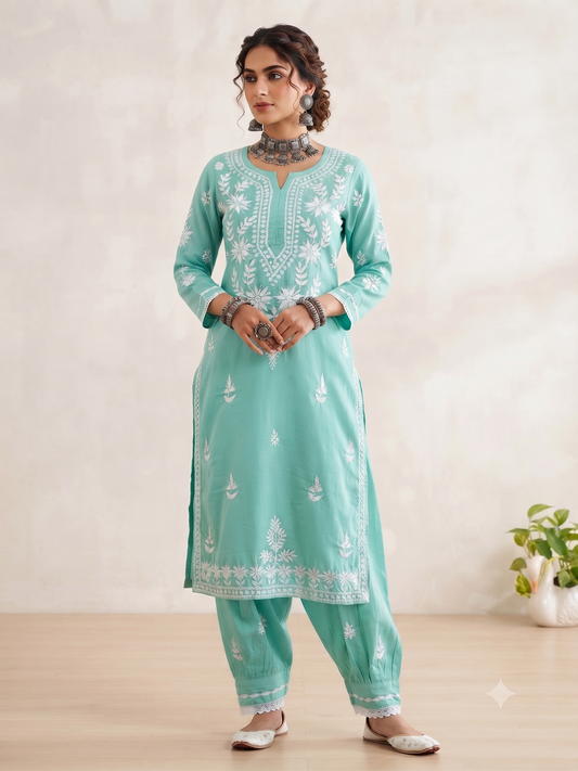 Peppermint Green - Afghani Set