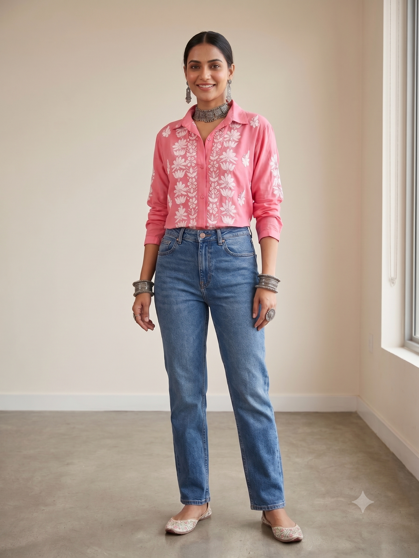 Gajari Pink - Modal Madhuri Short Shirt