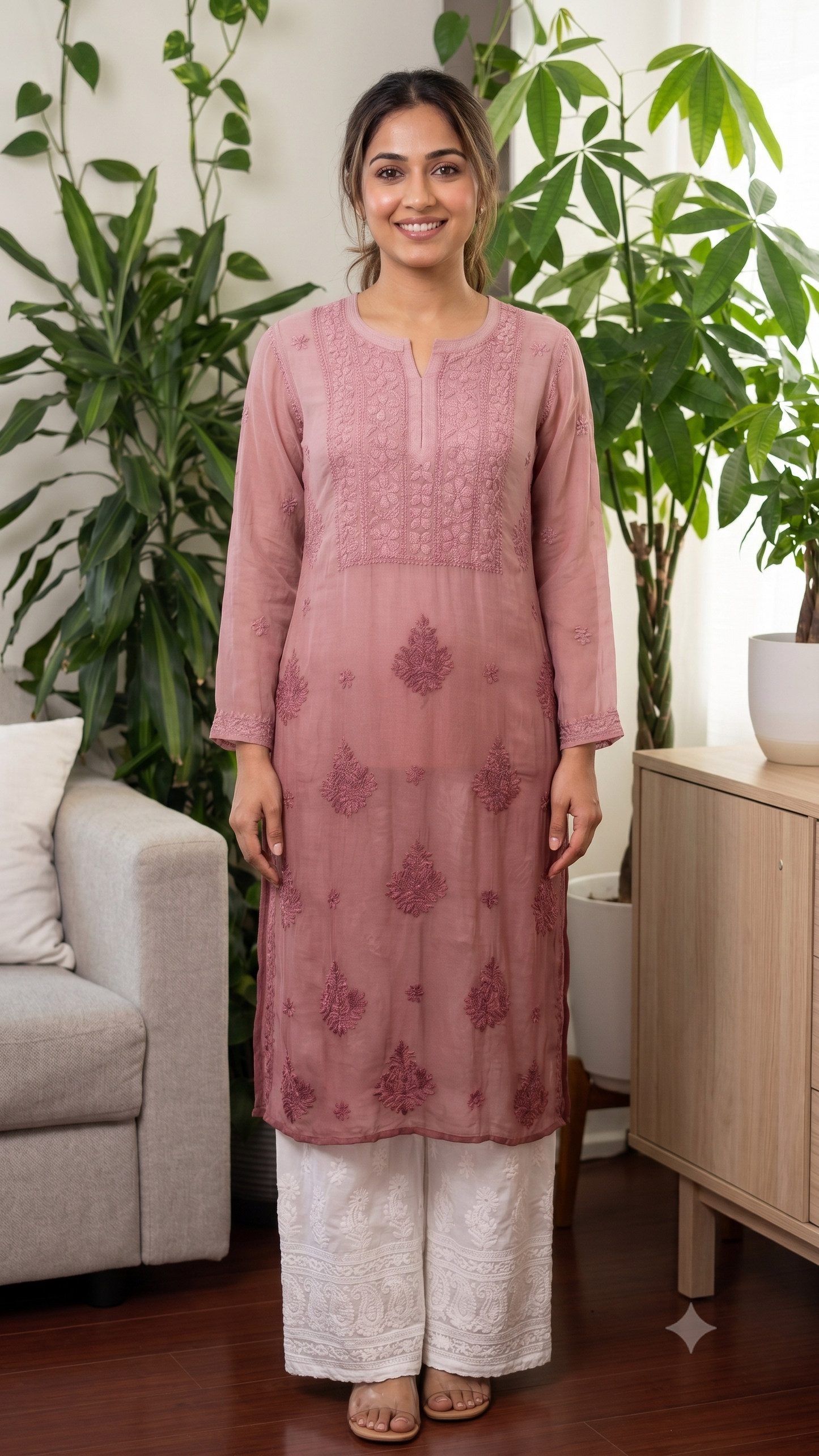 Mocha Ombré - Premium Viscose Kurti