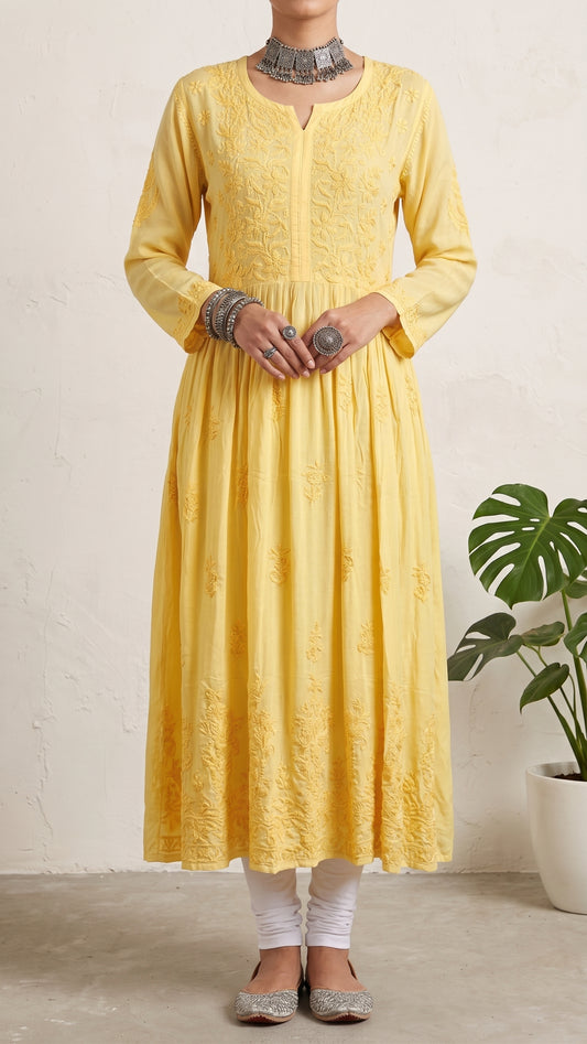 Jaune (auto) - Robe modale