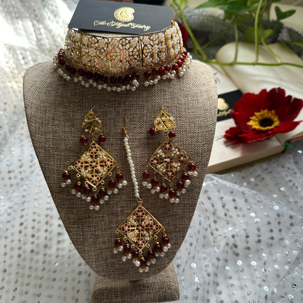 Maharukh Jadau Jewellery Set