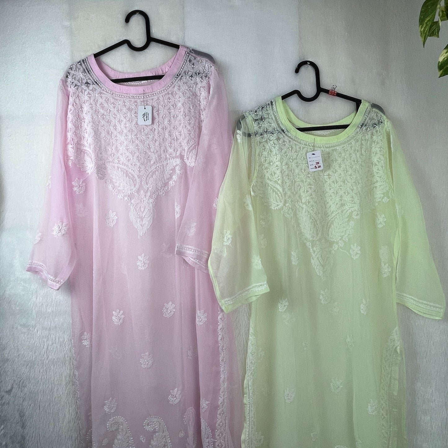 Georgette Kurta - Rose clair