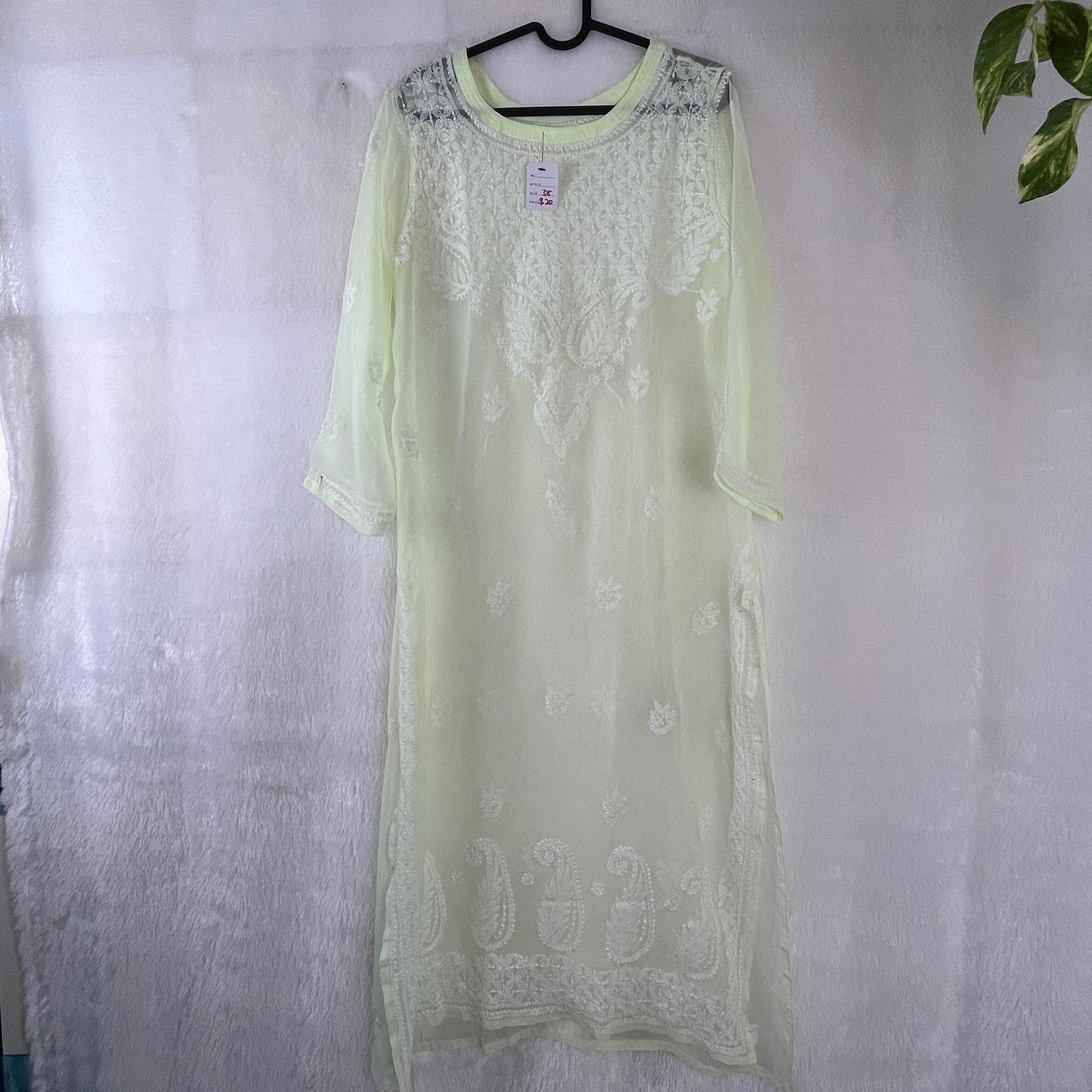 Georgette Kurta - Jaune clair