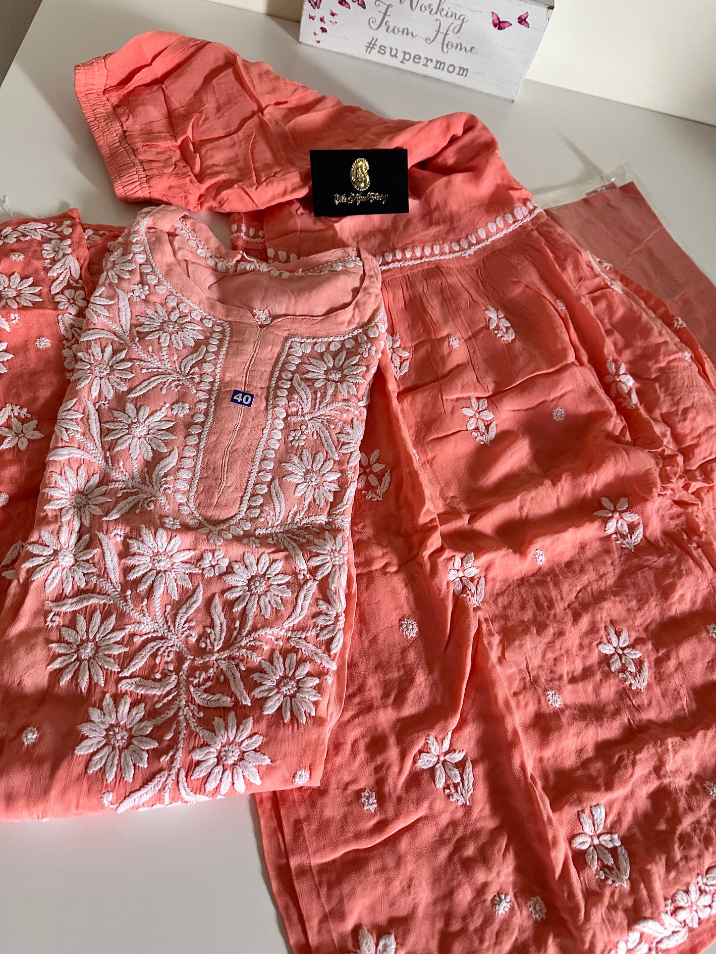 Orange - Viscose Gharara Set