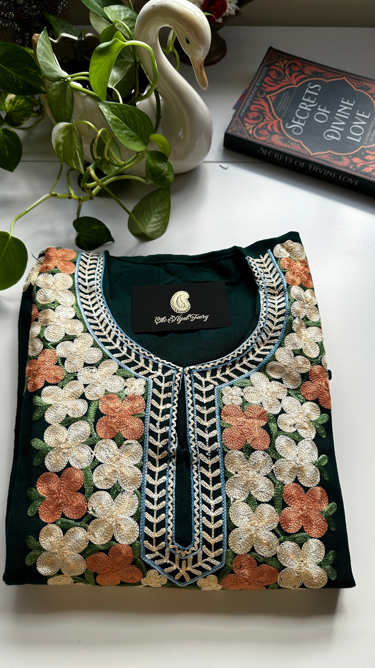 Pashmina Pheran - Dark Green