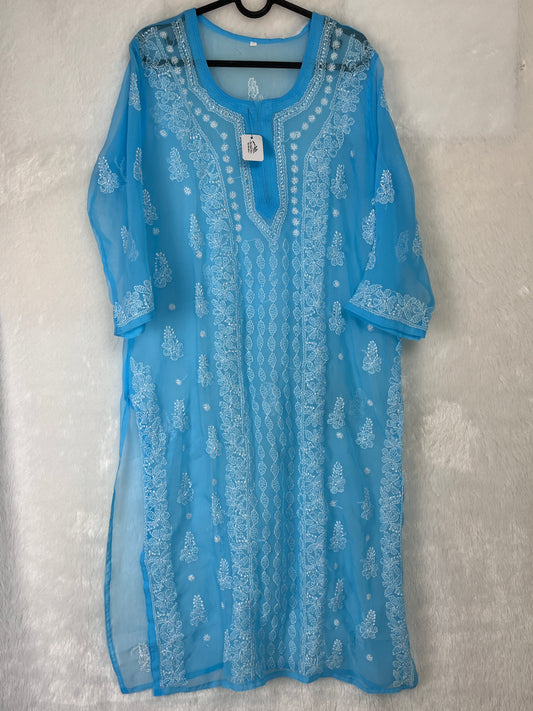 Georgette Kurta - Bleu ciel