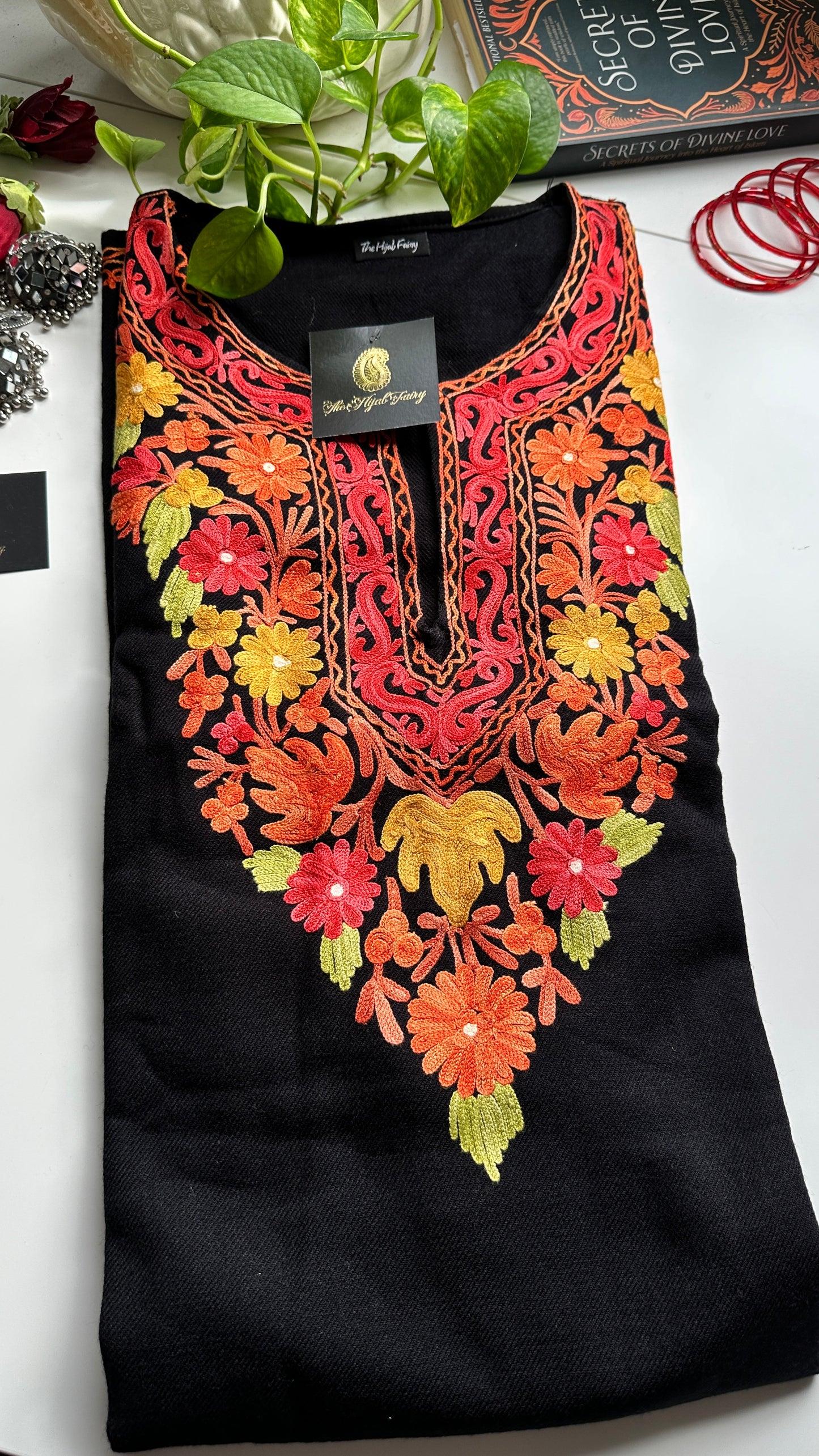 Pashmina Pheran - Black 6