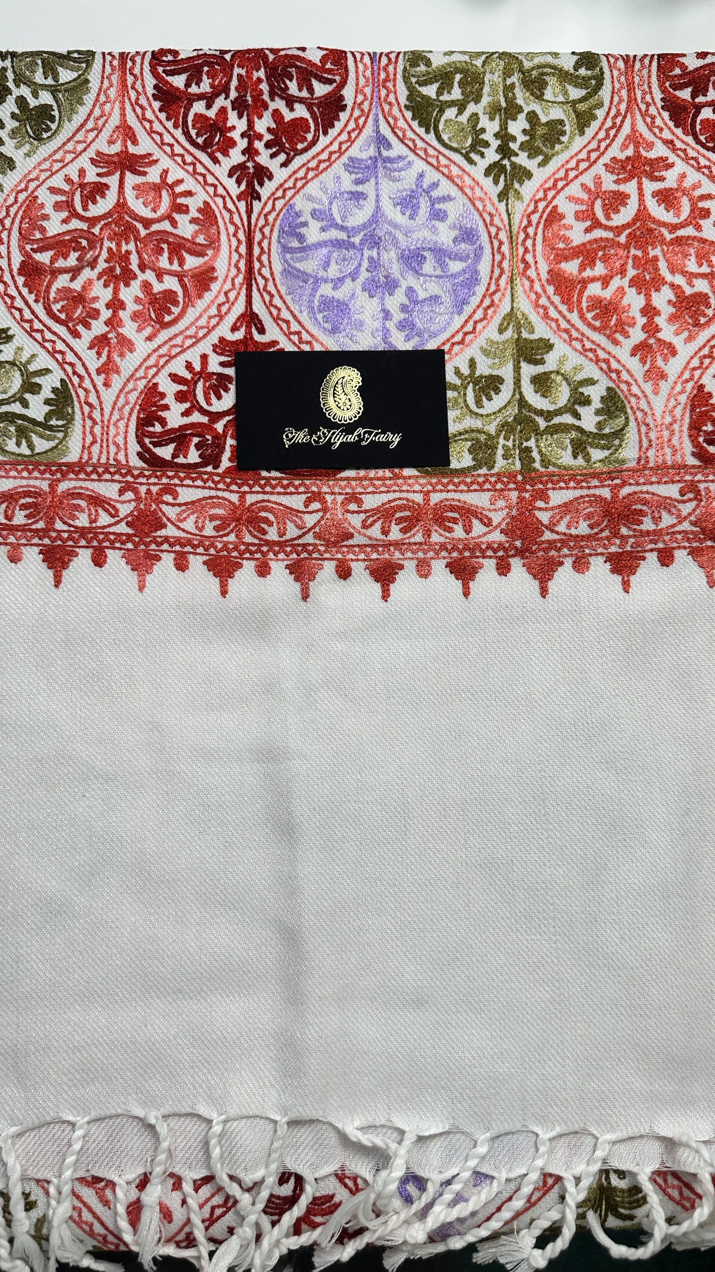 White - Pashmina Shawl