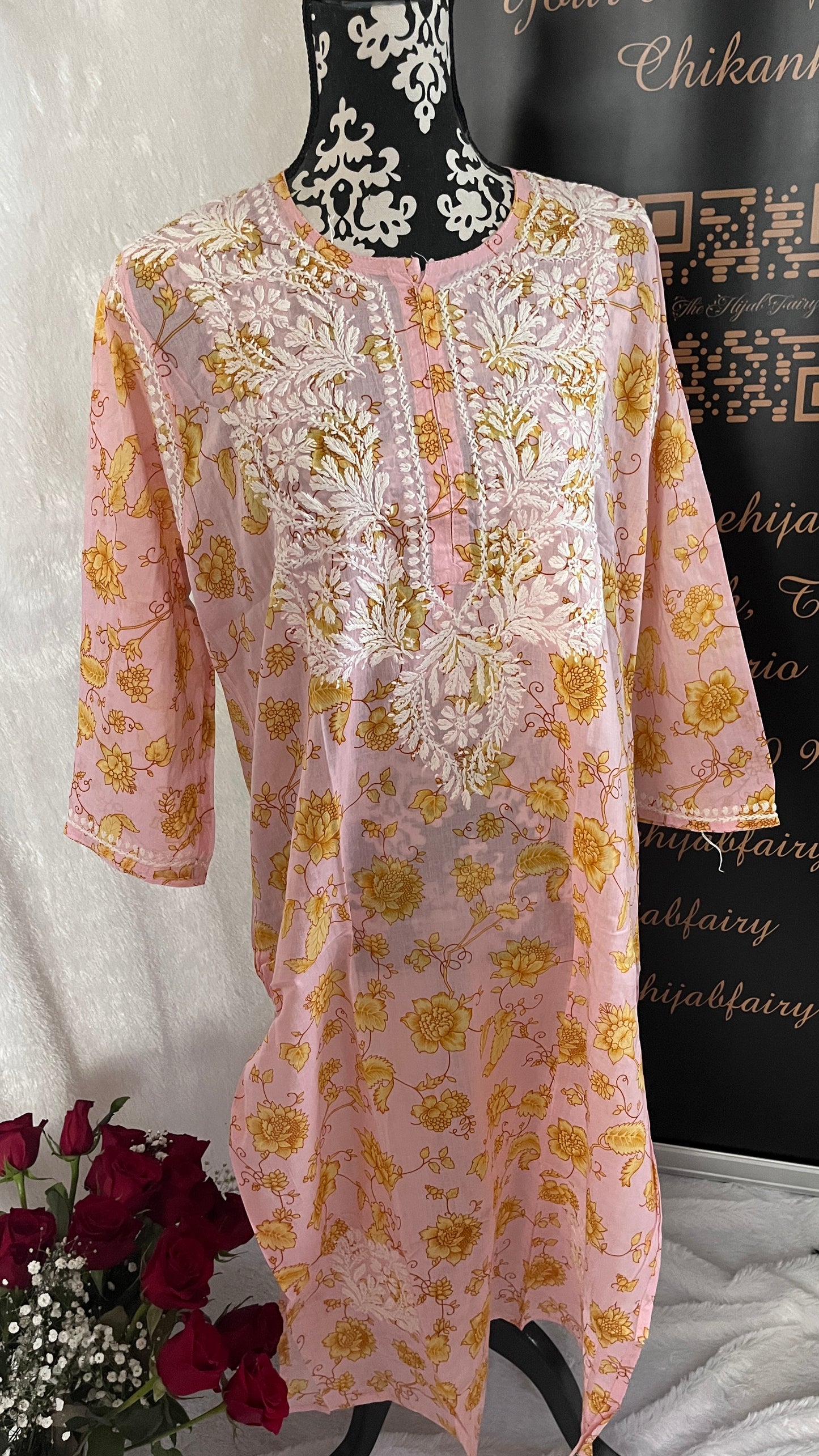 Rose - Kurti imprimé Mul - Style 5