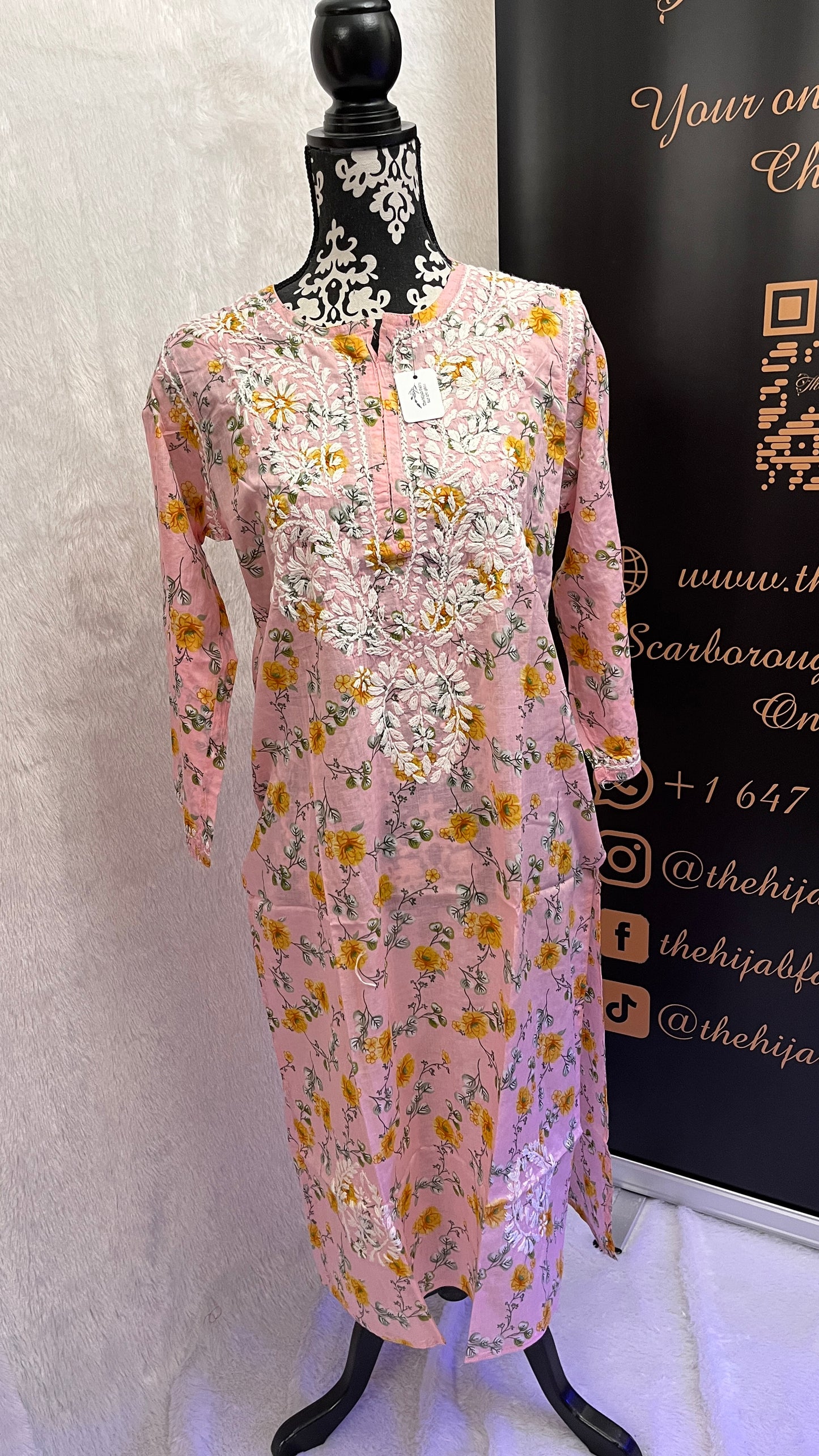 Rose - Kurti imprimé Mul - Style 6