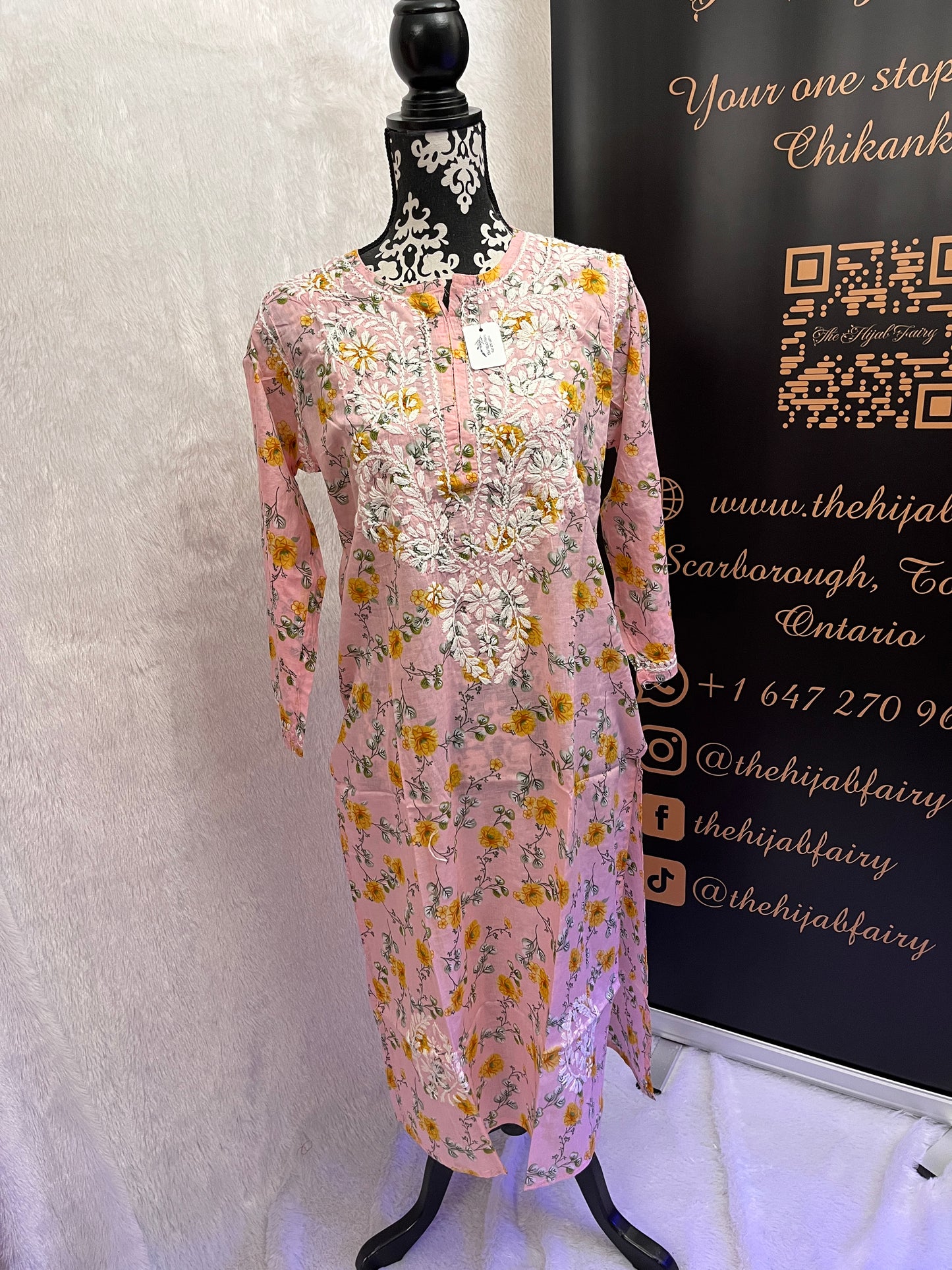 Rose - Kurti imprimé Mul - Style 6