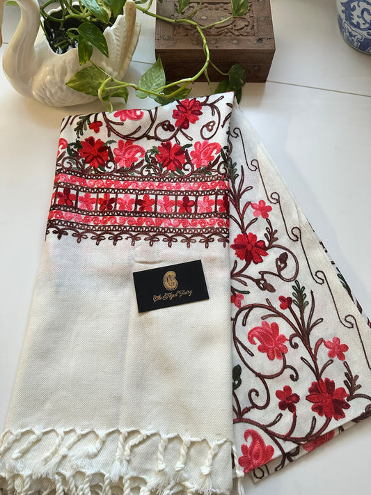 White 2 - Pashmina Shawl