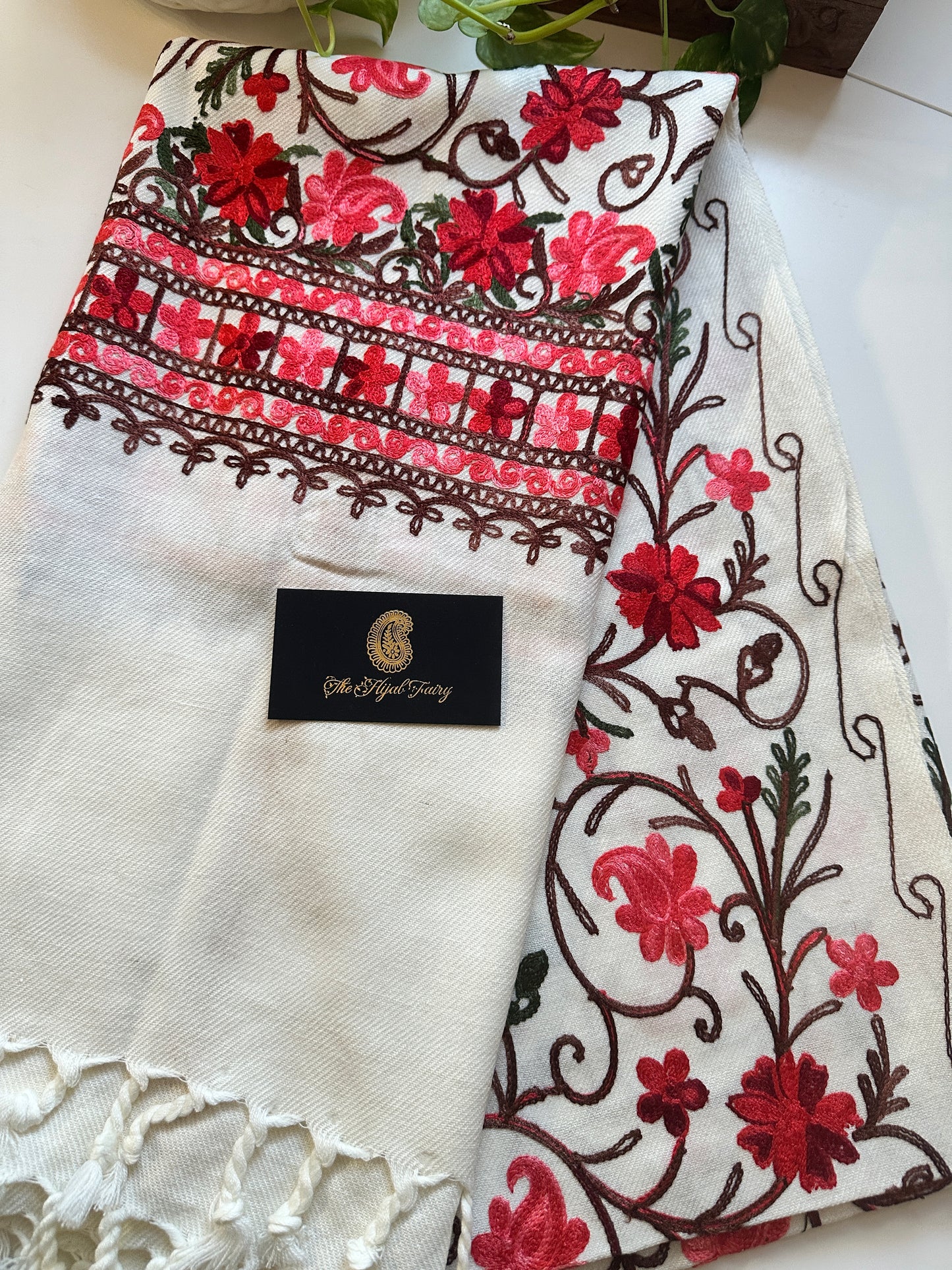 White 2 - Pashmina Shawl