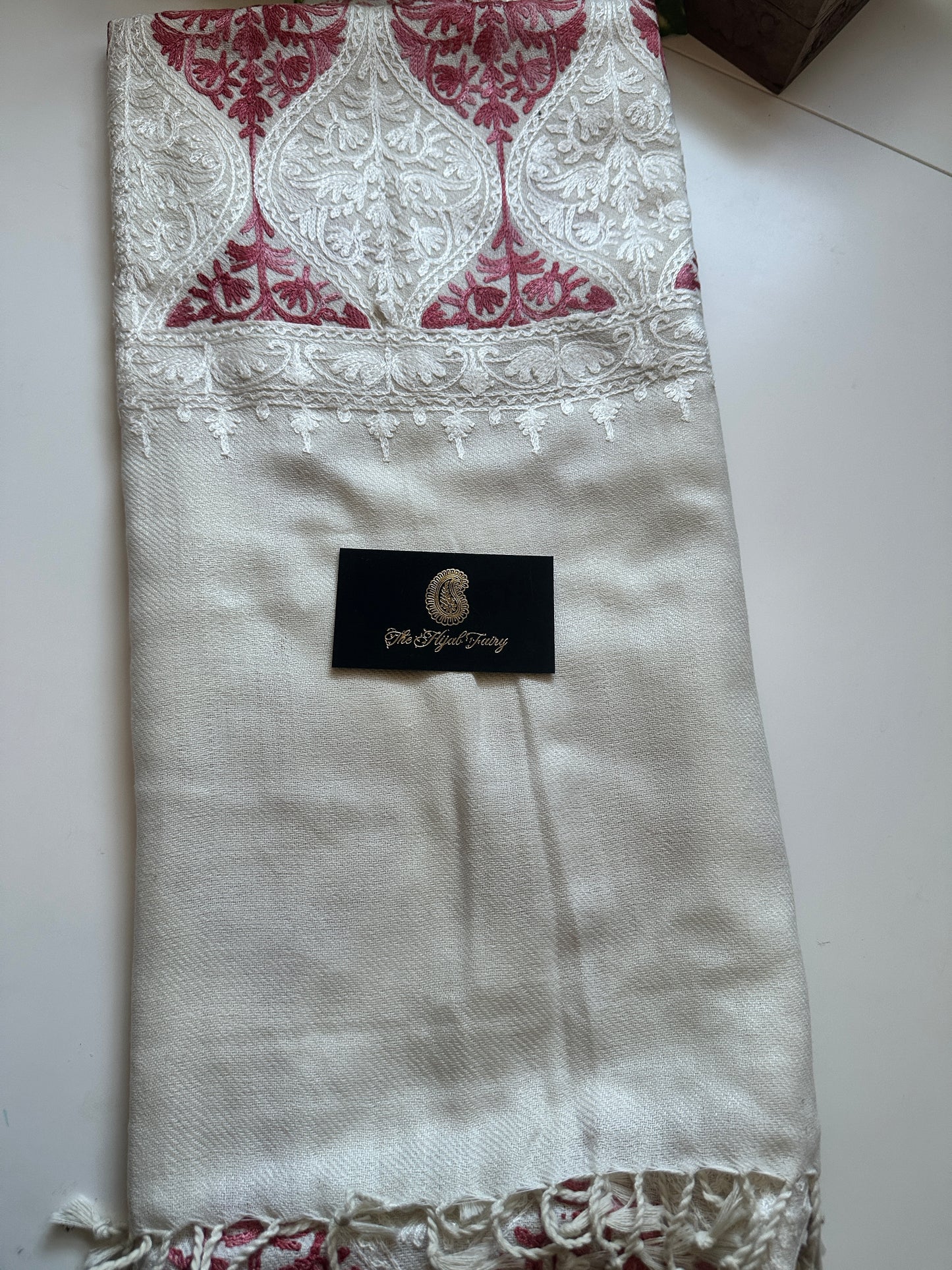 White 3 - Pashmina Shawl