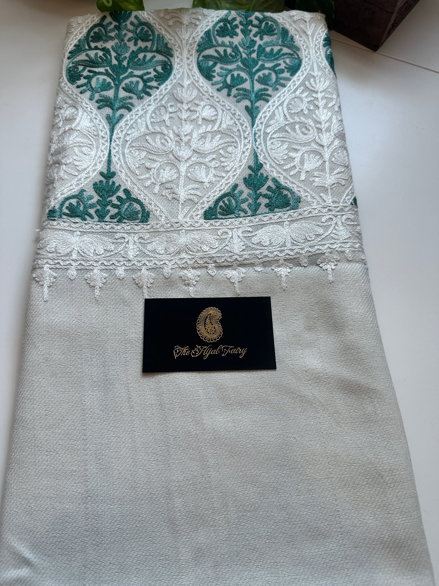 White 4 - Pashmina Shawl