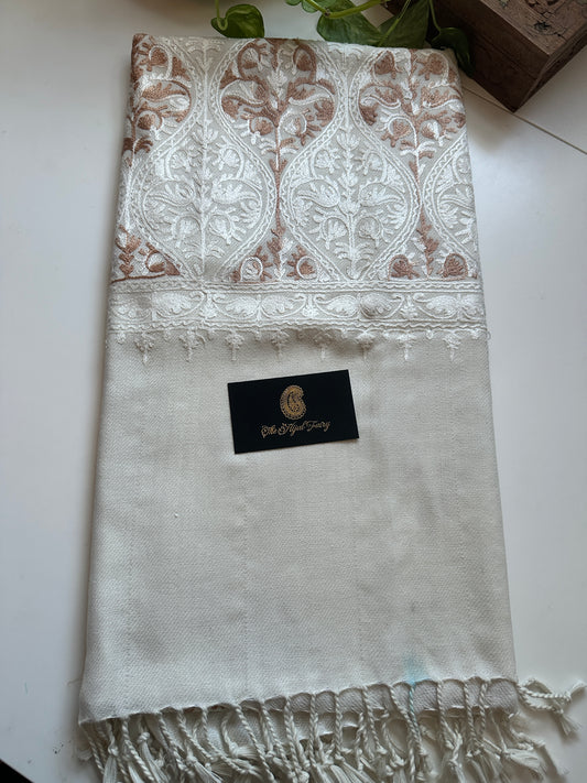 White 6 - Pashmina Shawl