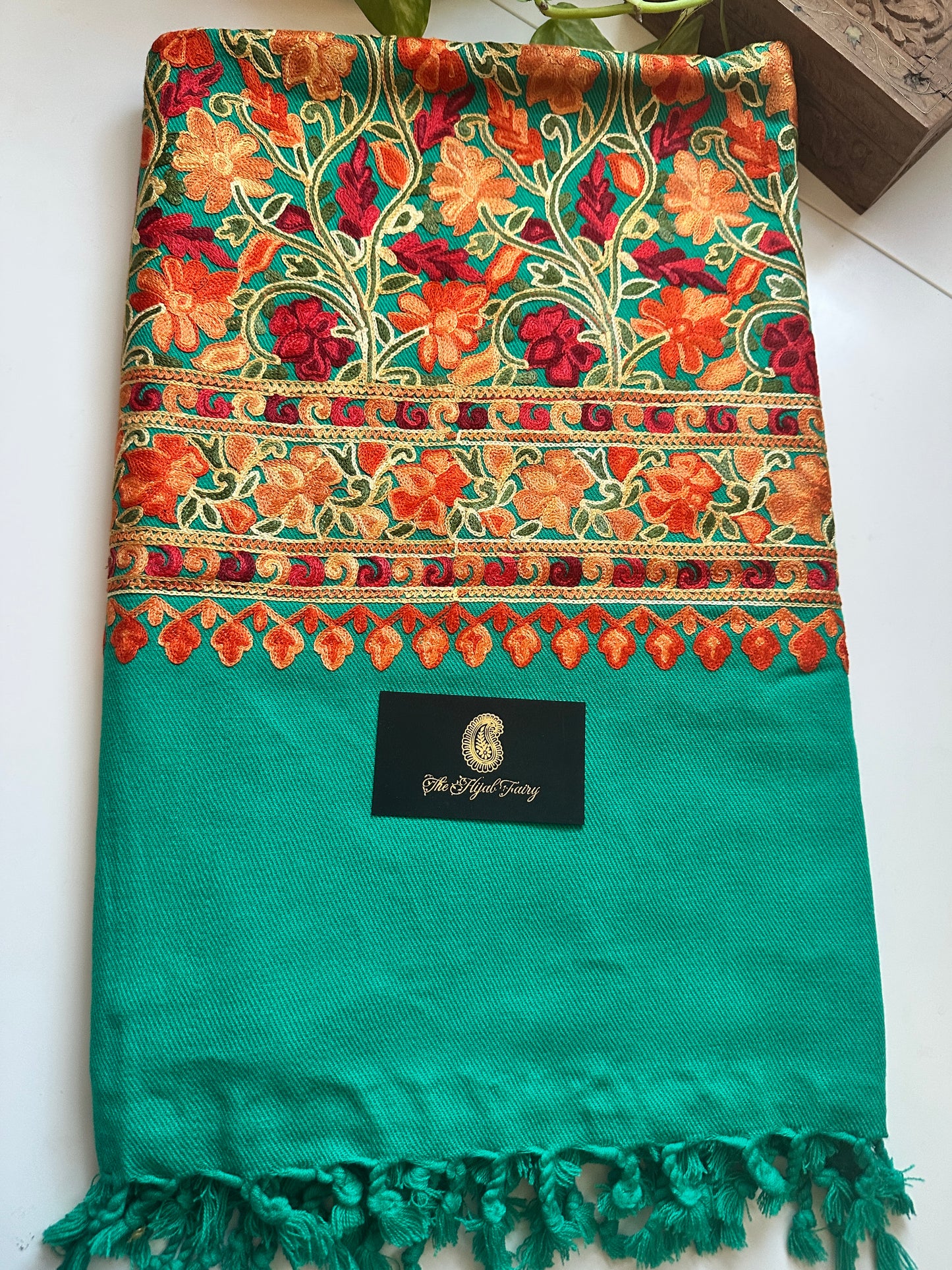 Firozi - Jamawar Pashmina Shawl