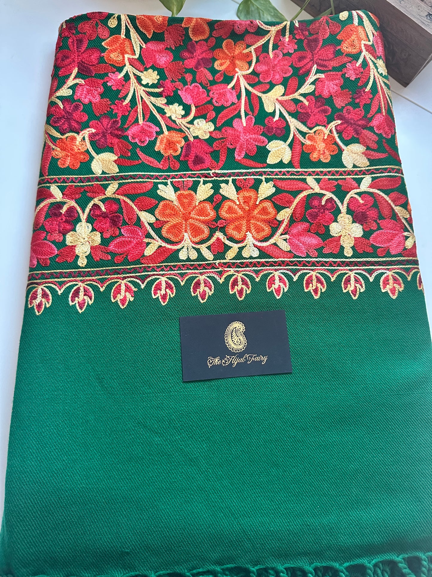 Green - Jamawar Pashmina Shawl