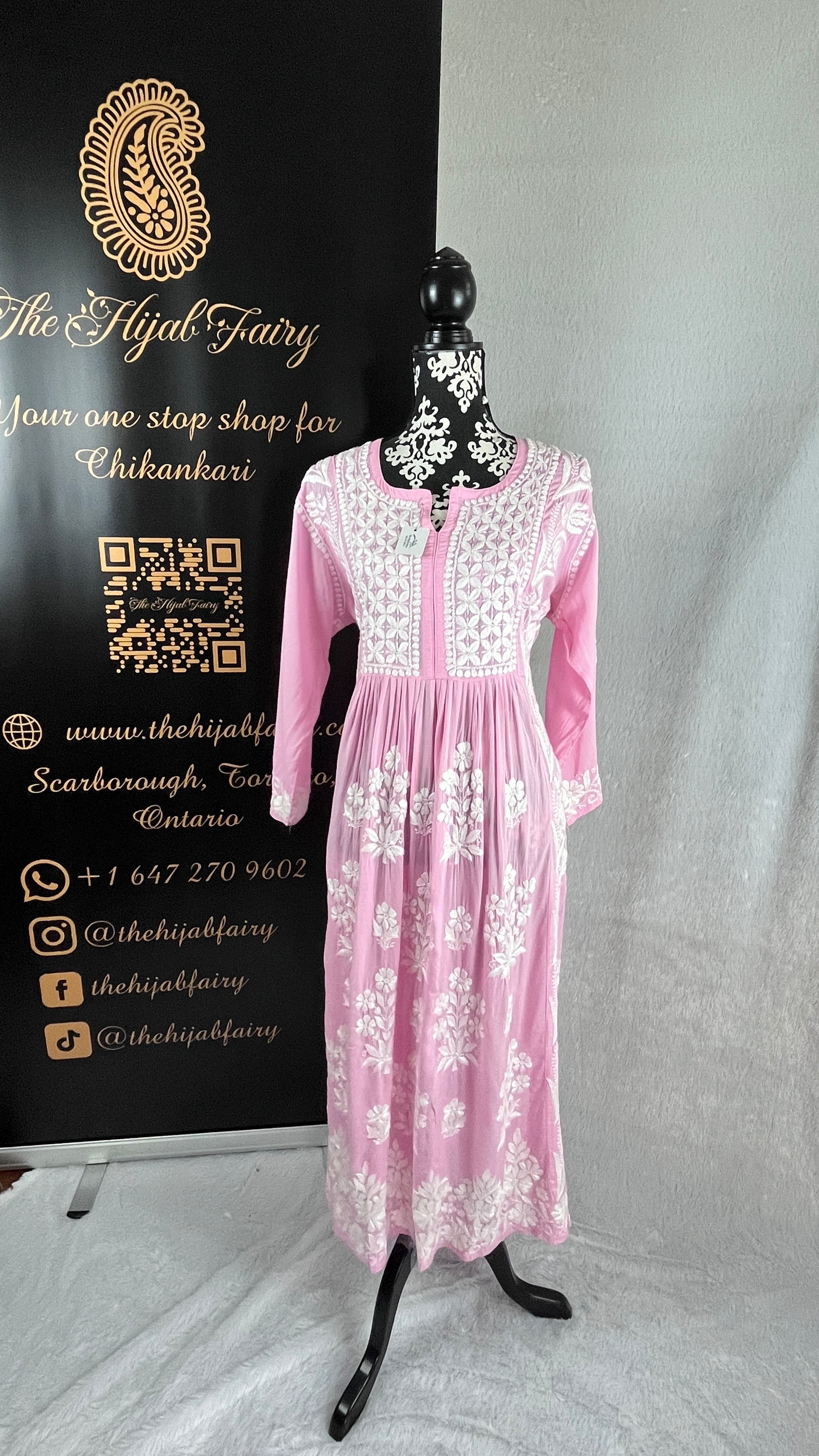 Pink - Modal Frock - The Hijab Fairy