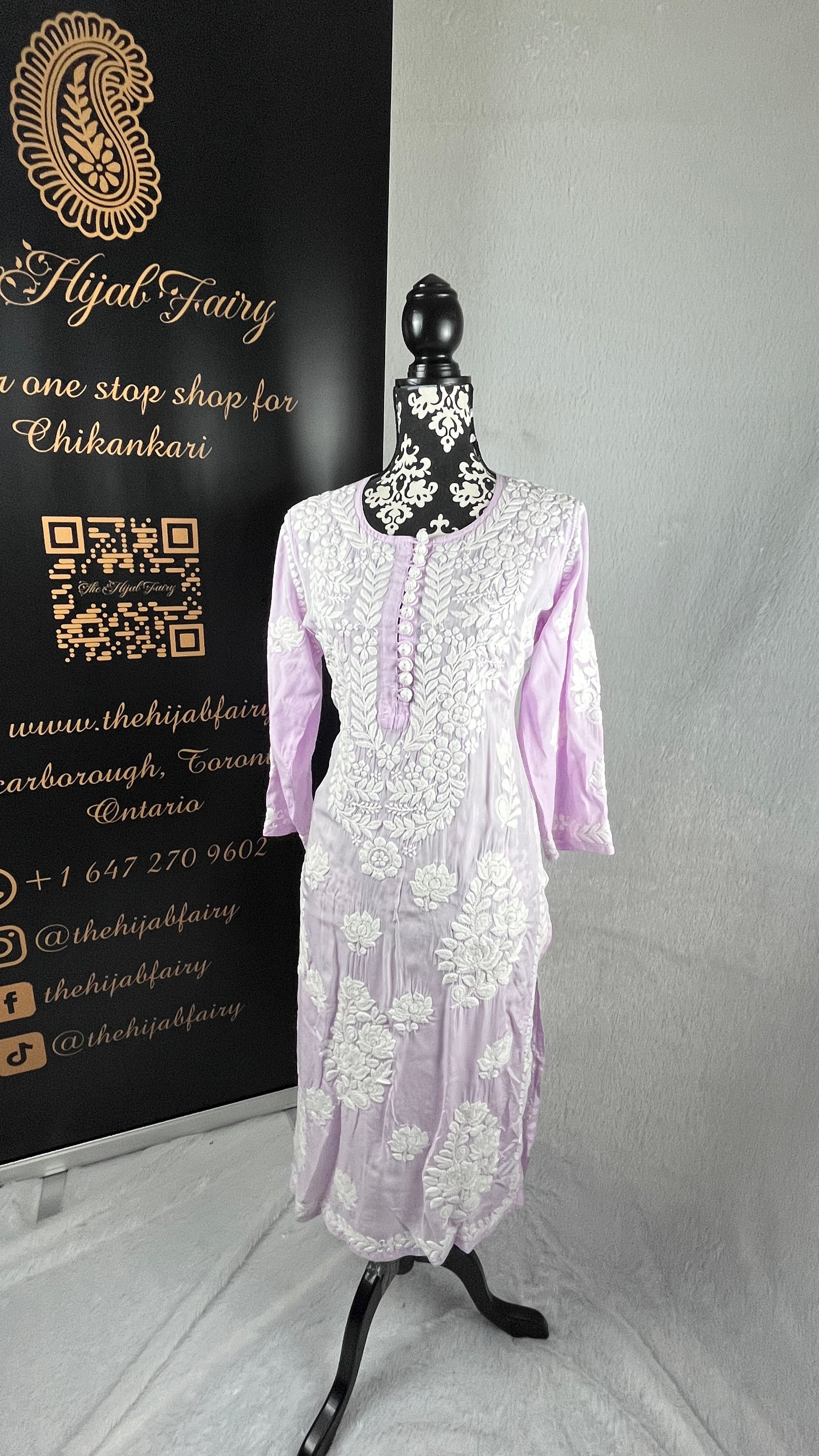 Lavender - Premium Modal Kurti - The Hijab Fairy