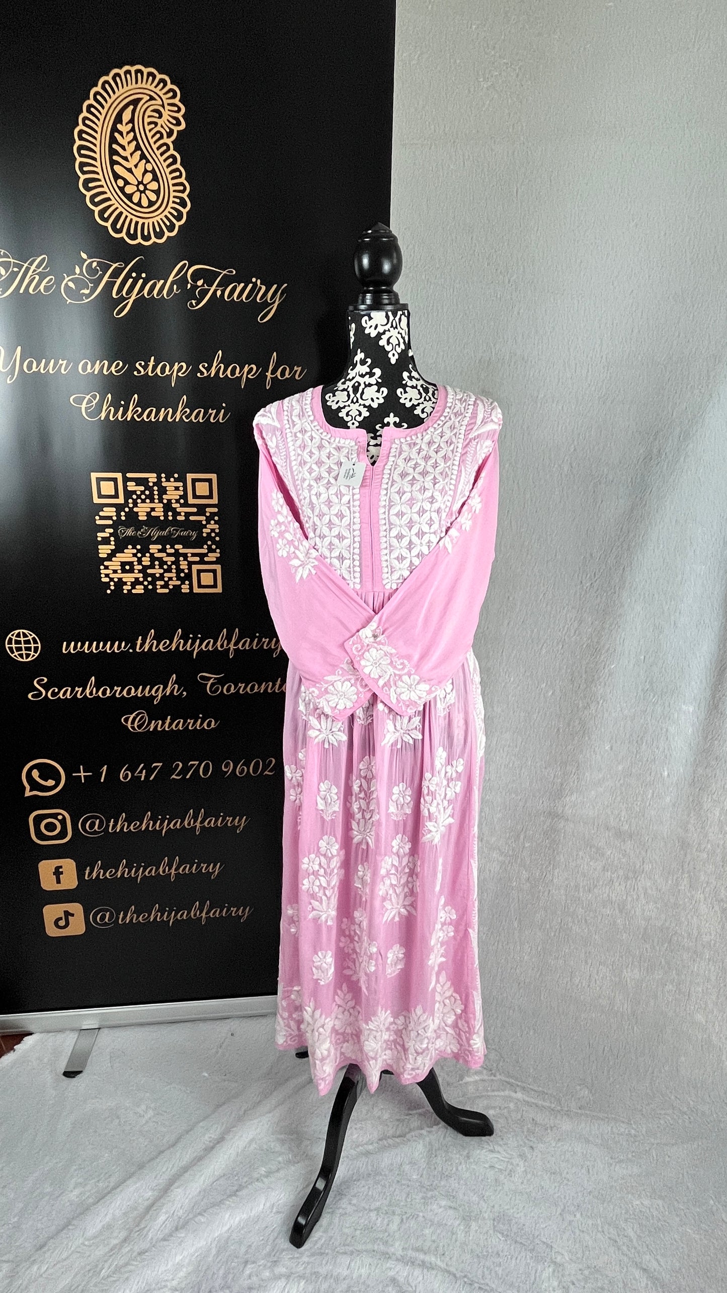 Pink - Modal Frock - The Hijab Fairy