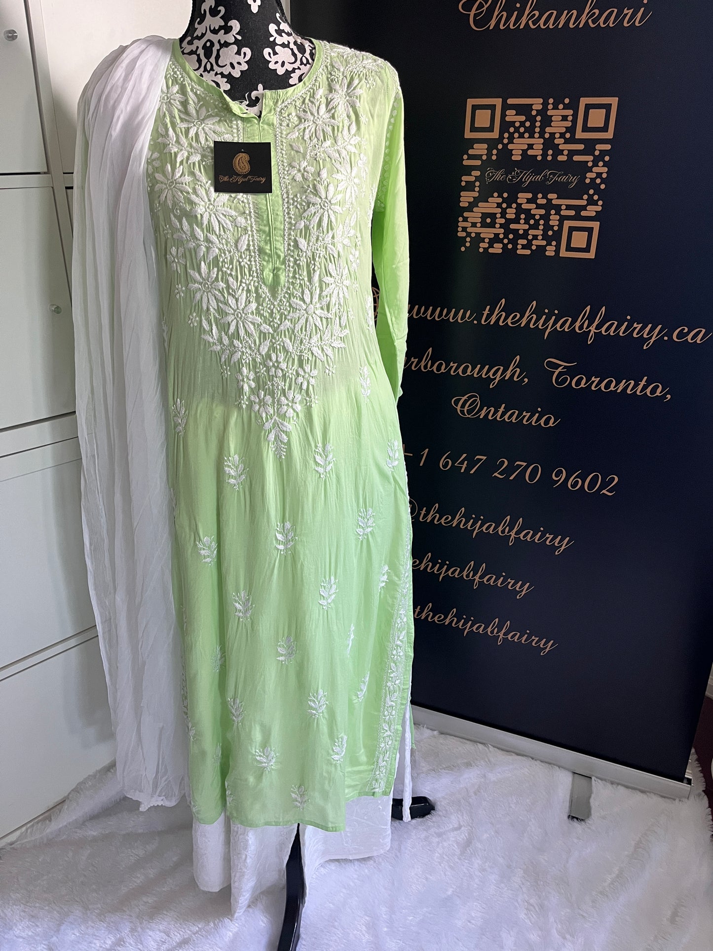 Light Green - Modal Straight Kurta